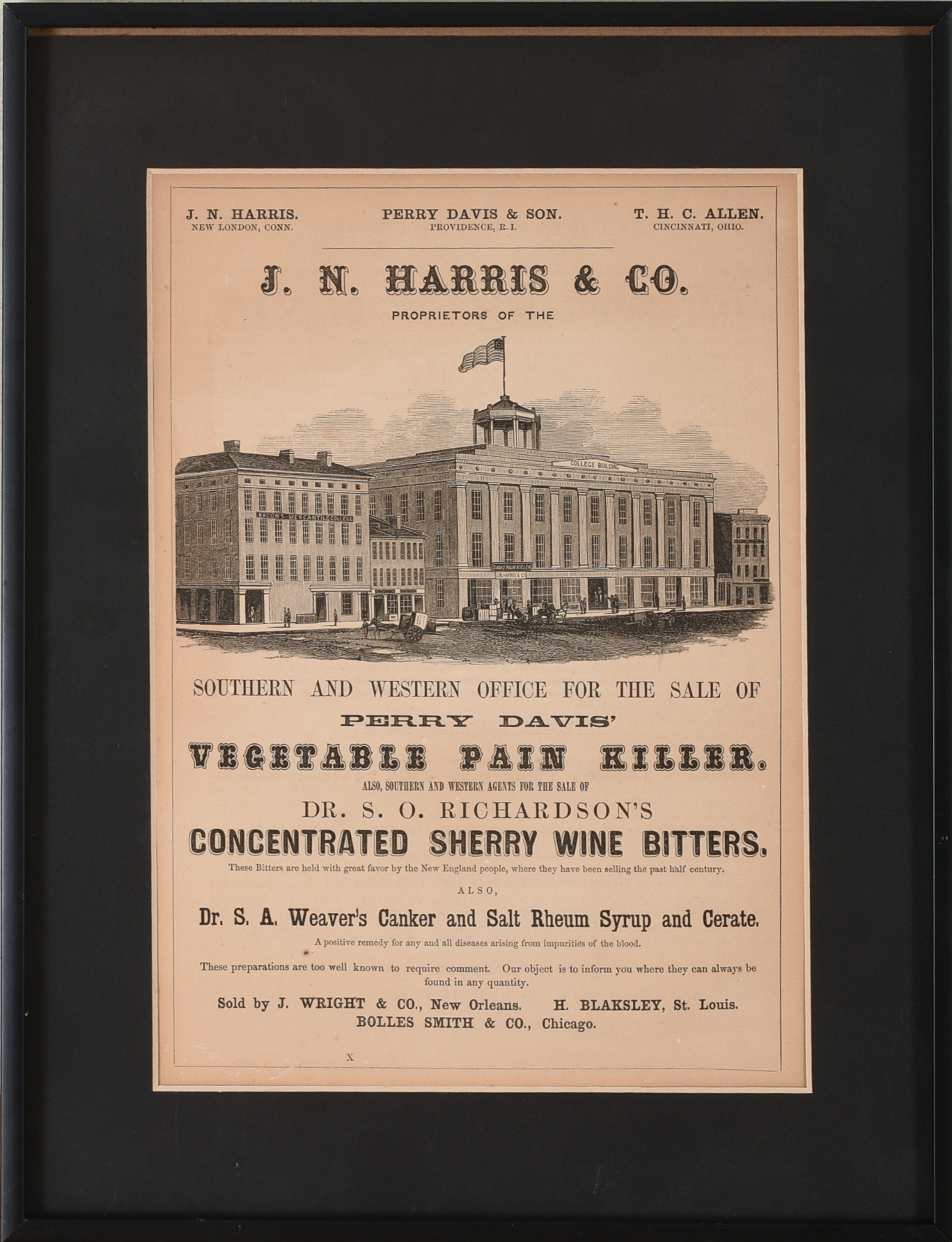 J.N. Harris & Co. Cureall Advertisement.