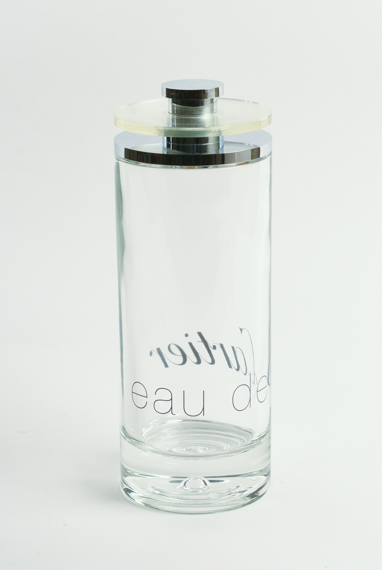 EAU DE CARTIER GLASS STORE DISPLAY BOTTLE.
