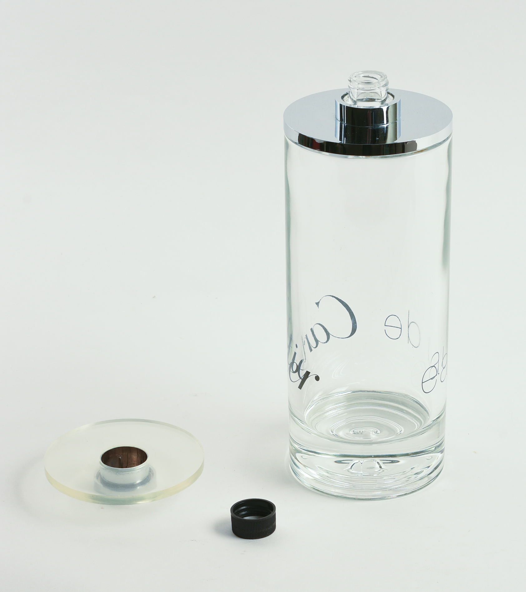EAU DE CARTIER GLASS STORE DISPLAY BOTTLE.