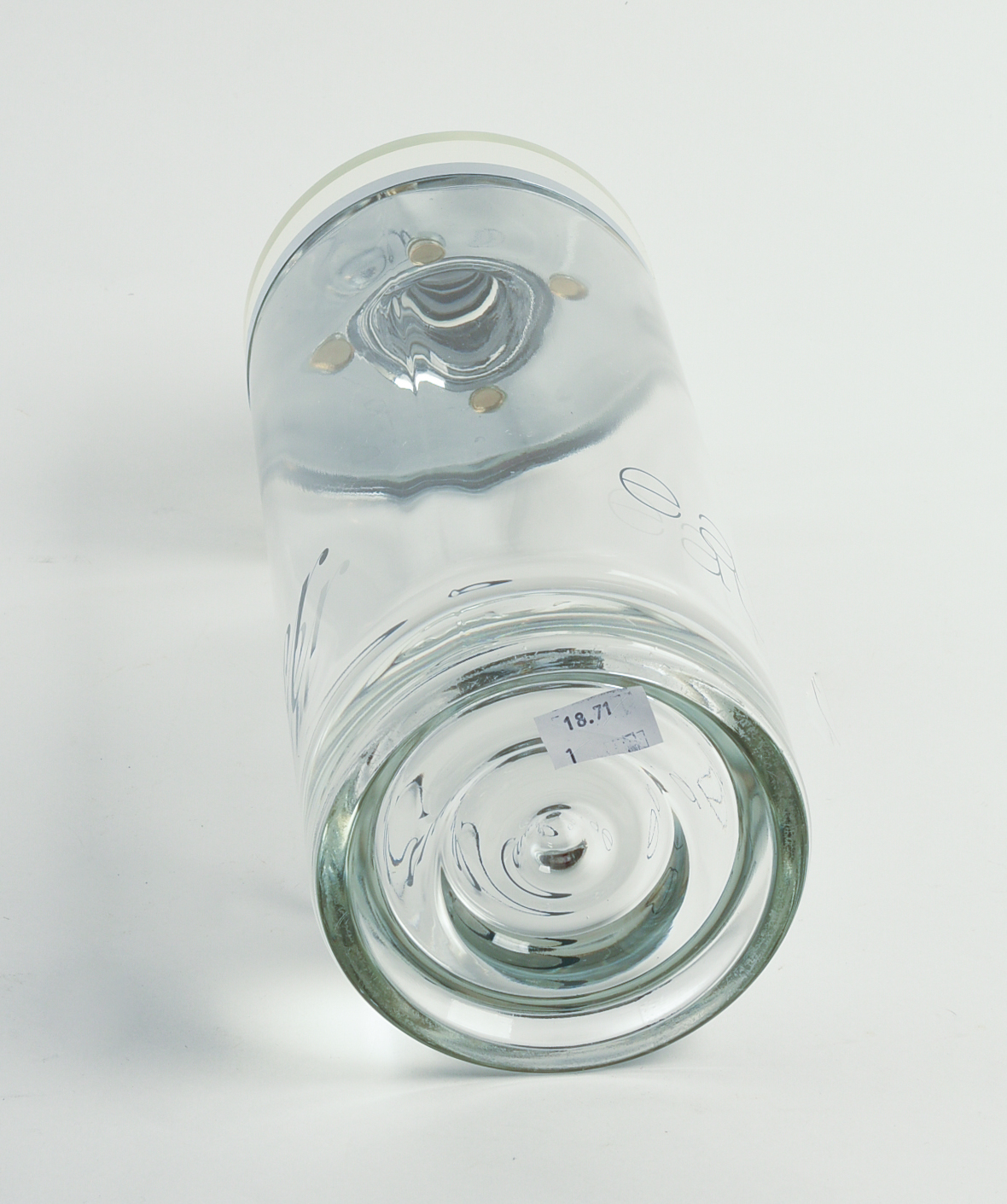 EAU DE CARTIER GLASS STORE DISPLAY BOTTLE.
