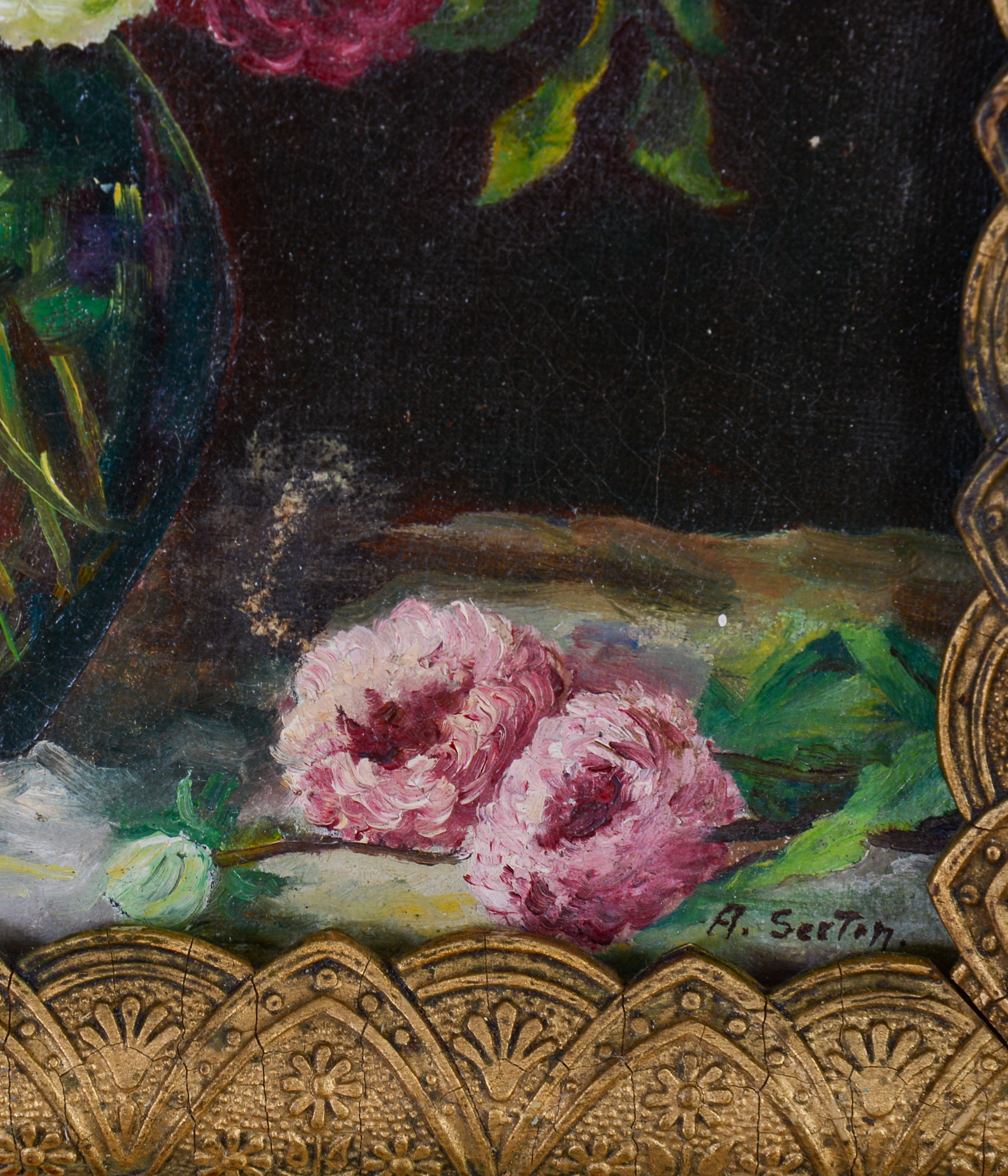A. SEXTON. FLORAL STILL LIFE.