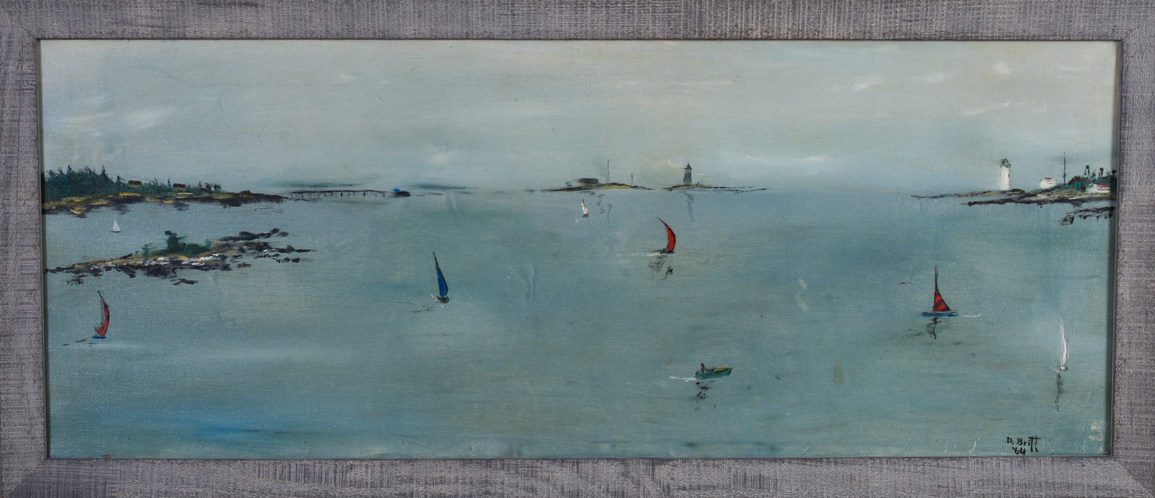 DANIEL C. BRITT (1938-2022). PORTLAND MAINE PANORAMA.