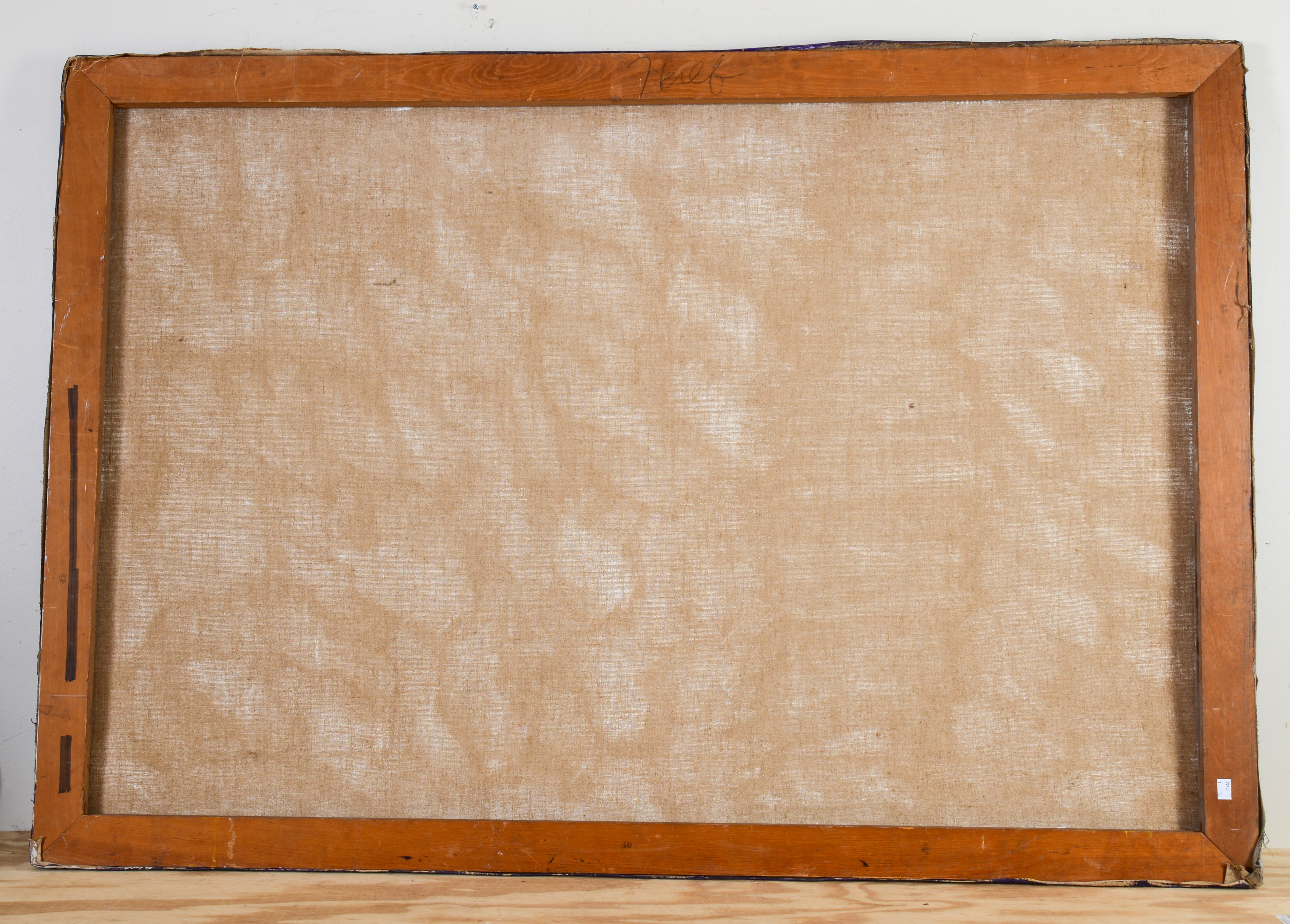 LARGE MID CENTURY ABSTRACT ARTWORK.