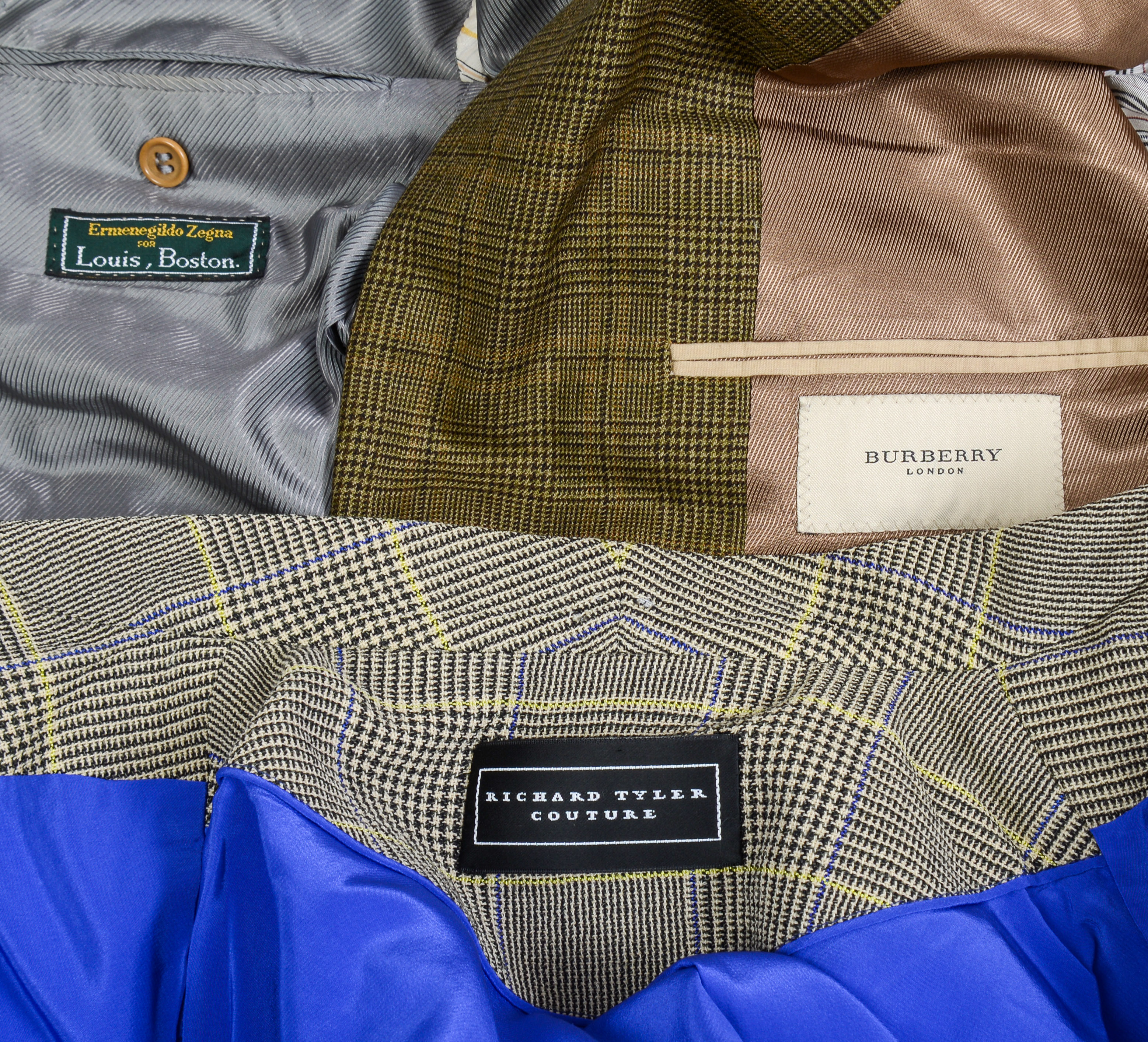 THREE MEN'S DESIGNER BLAZERS.