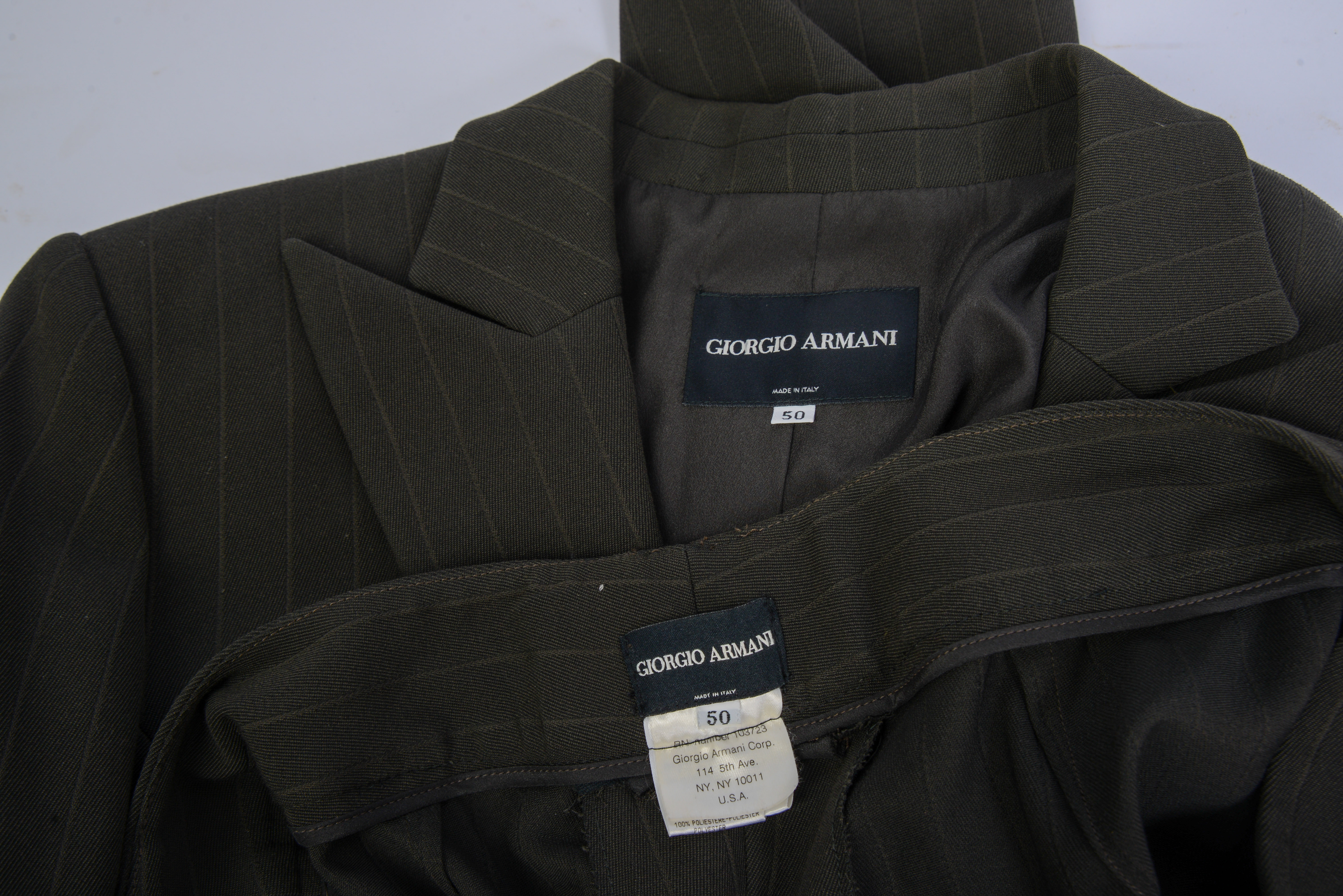 GIORGIO ARMANI TWO PIECE SUIT.