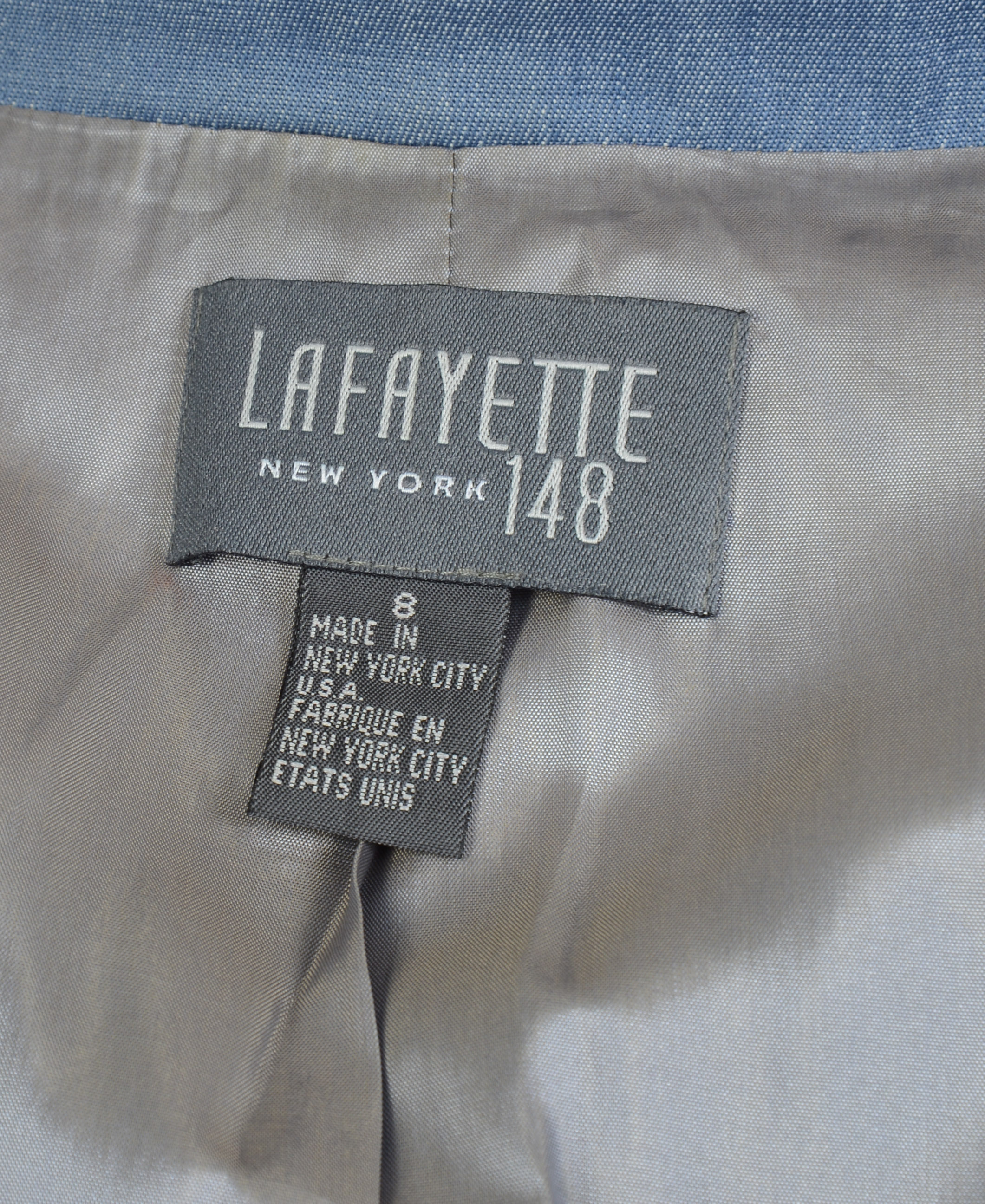 TWO JACKETS: JAEGER AND LAFAYETTE, SIZES 6 AND 8.