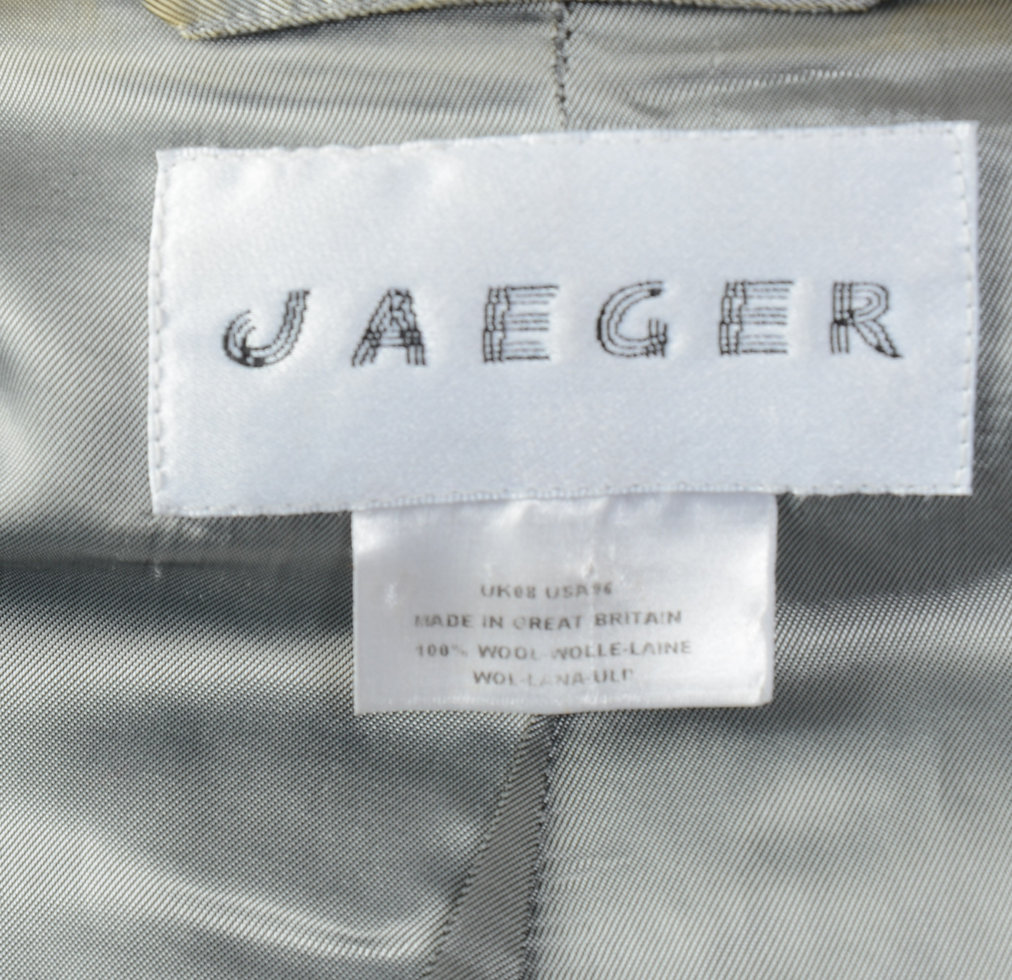 TWO JACKETS: JAEGER AND LAFAYETTE, SIZES 6 AND 8.