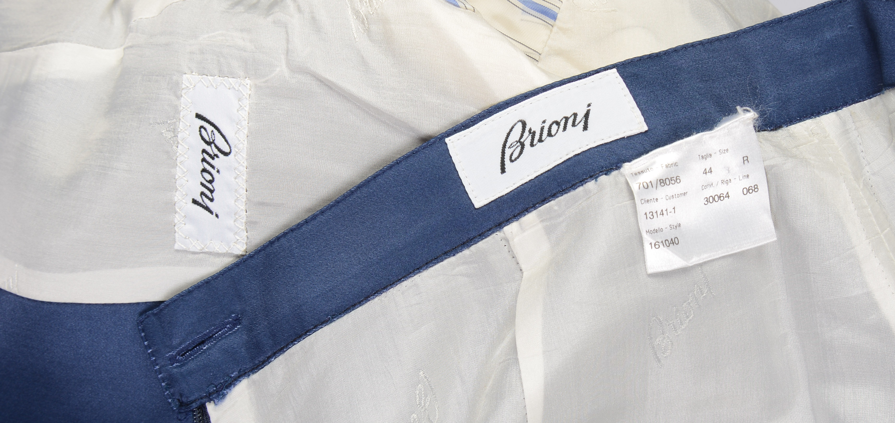 BRIONI SKIRT SUIT, SIZE 44.
