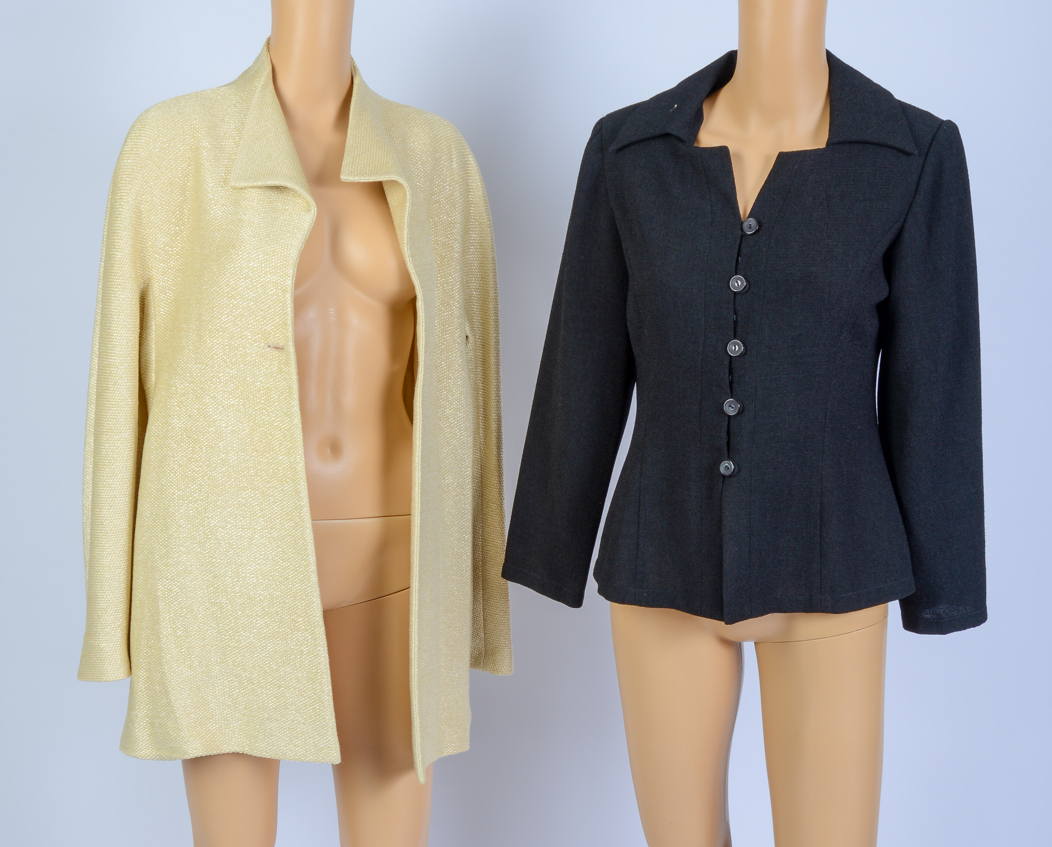 KRIZIA JACKET, SIZE 48, AND A TOP, SIZE M.