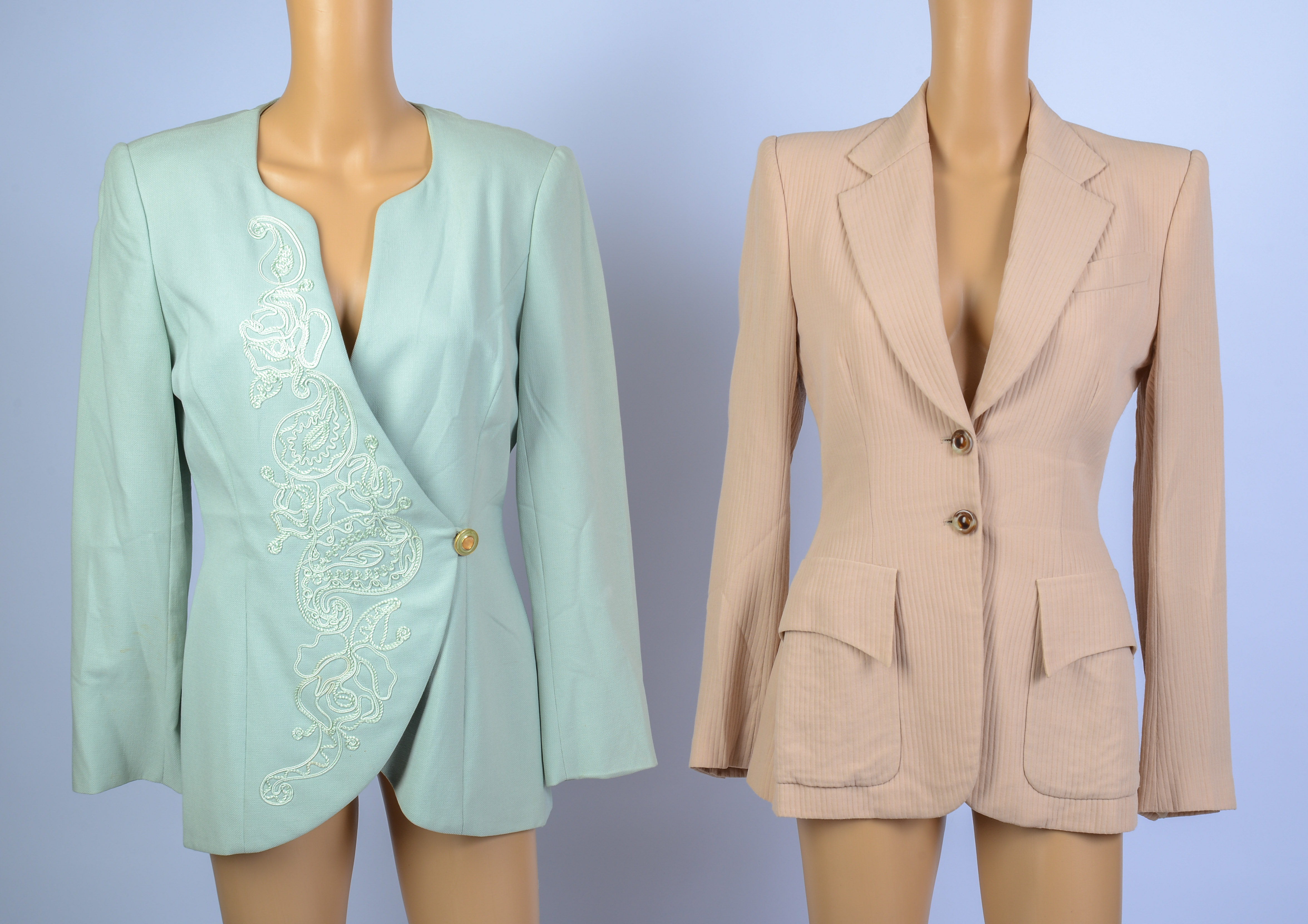 TWO SIZE 6 BLAZERS: UNGARO AND RICHARD TYLER.