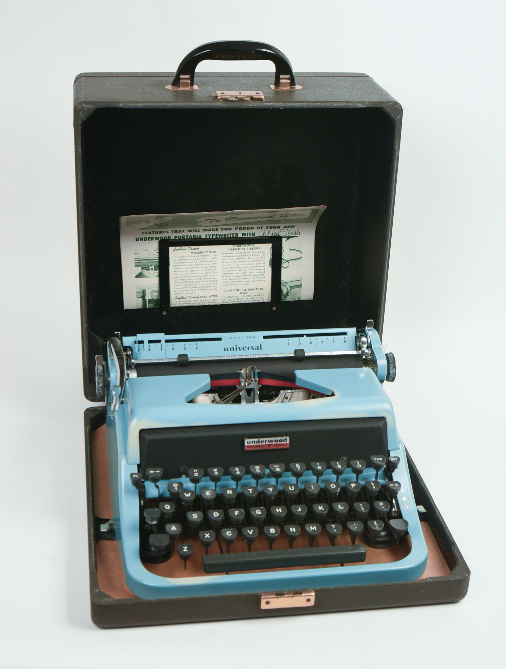 Underwood Champion Golden Touch Typewriter.