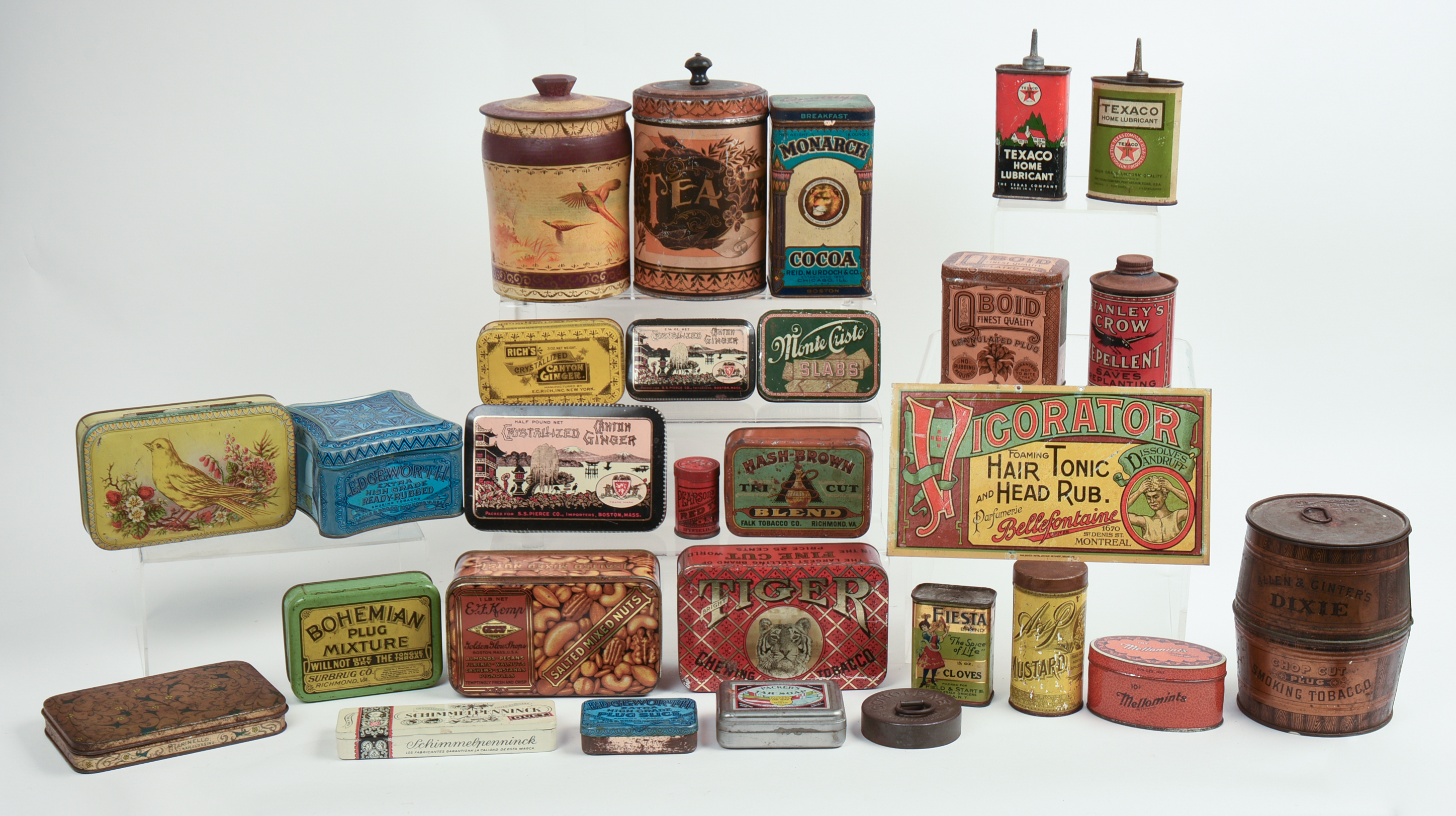 Large Collection of Advertising Tins.