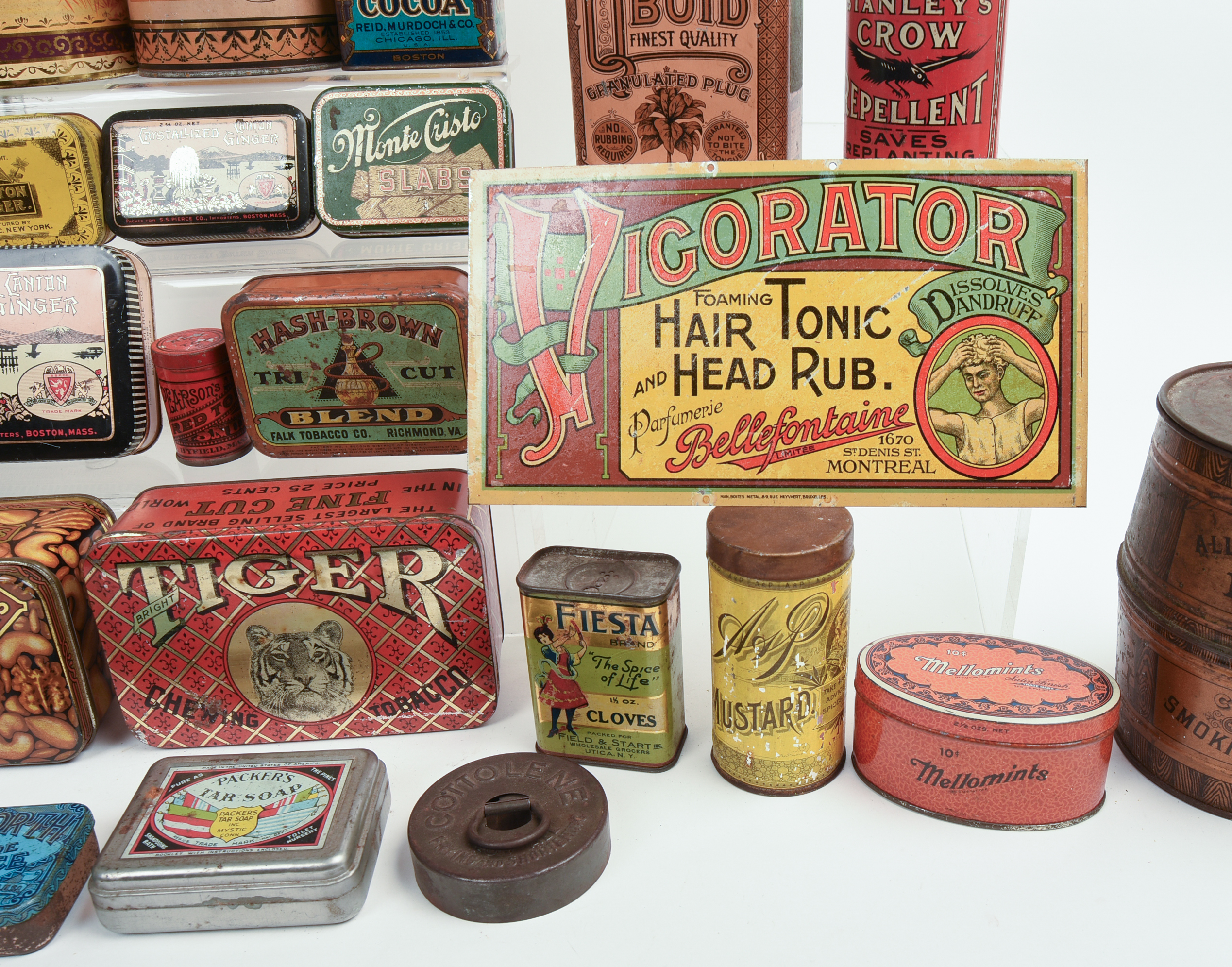 Large Collection of Advertising Tins.