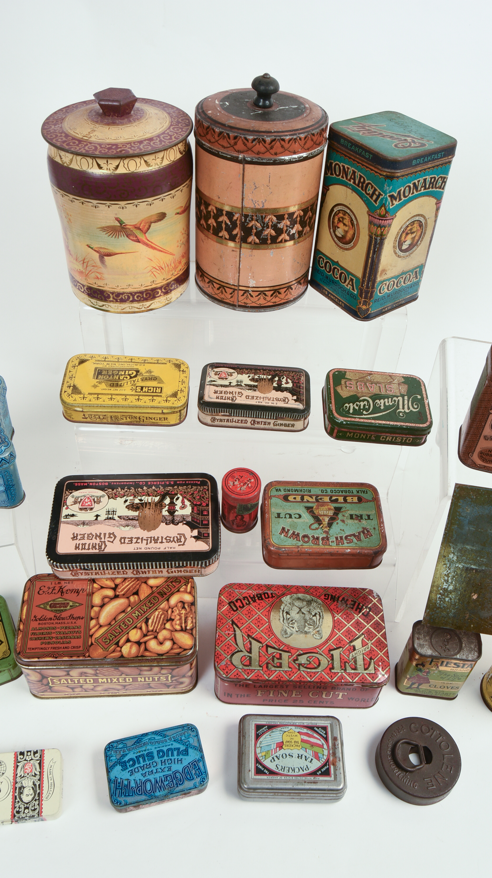 Large Collection of Advertising Tins.