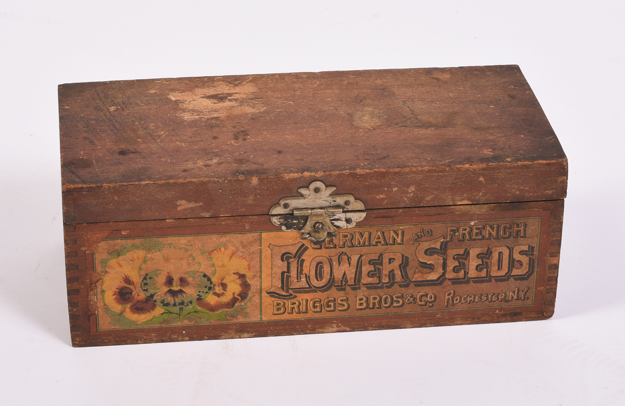 Briggs & Bros. Seed Advertising Box.