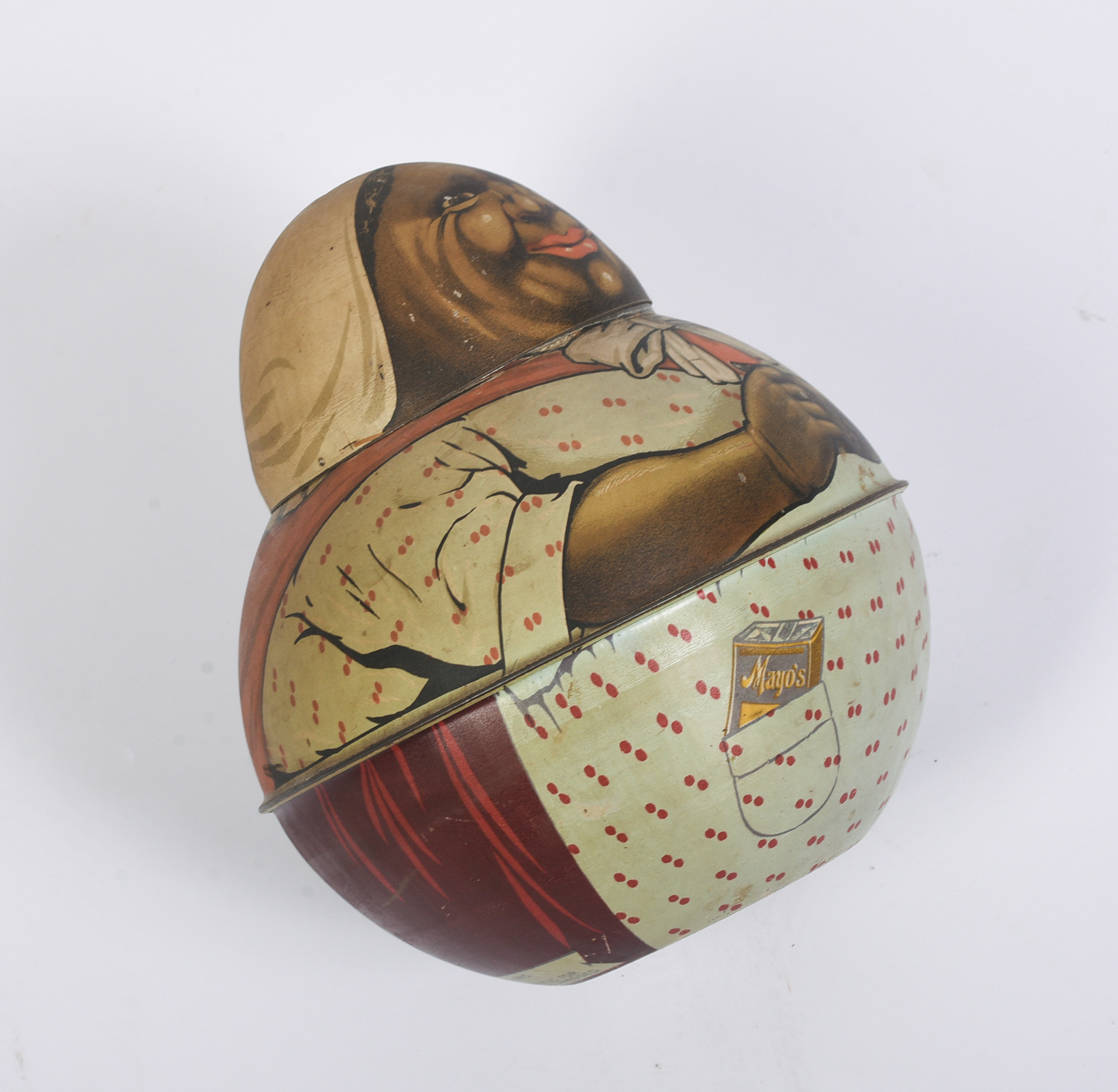 Mayo's Cut Plug Roly Poly Tobacco Tin.