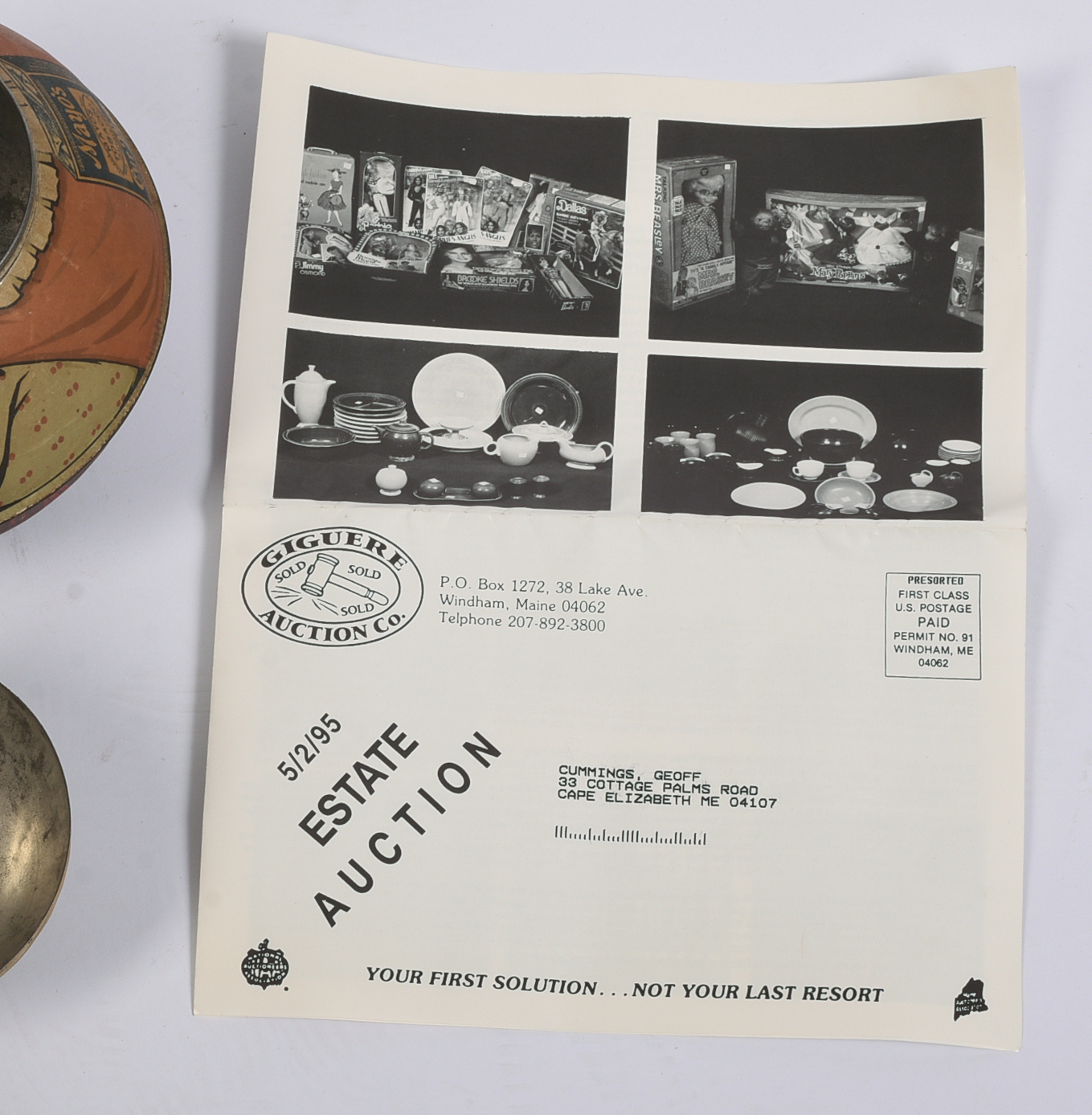 Mayo's Cut Plug Roly Poly Tobacco Tin.
