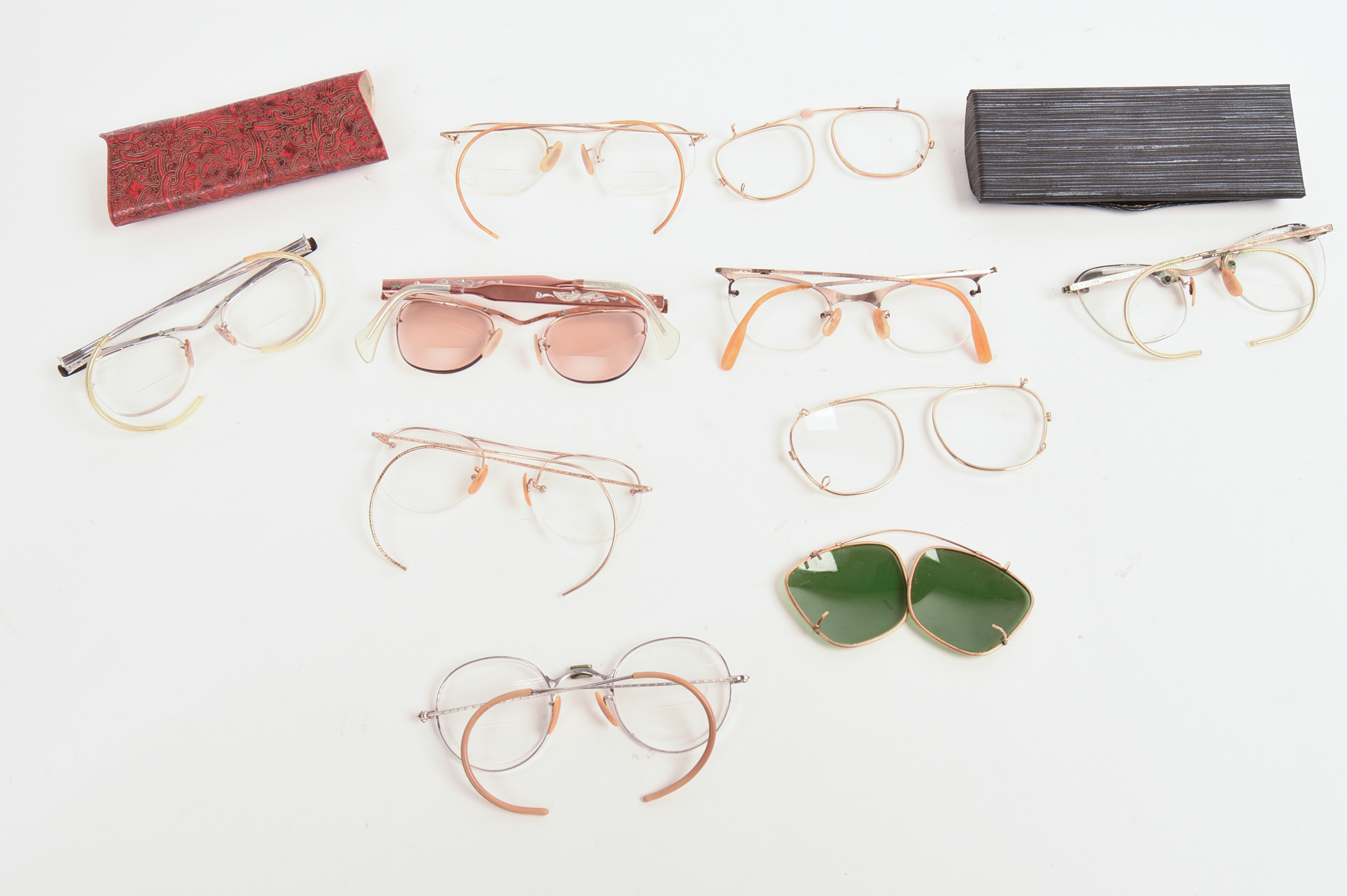 Ten Pairs of Vintage Eyeglasses.