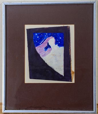 JUDITH WORACEK BARRY MULLEN (B. 1938). UNTITLED. Mixed media, 6.5 x 5 inches.