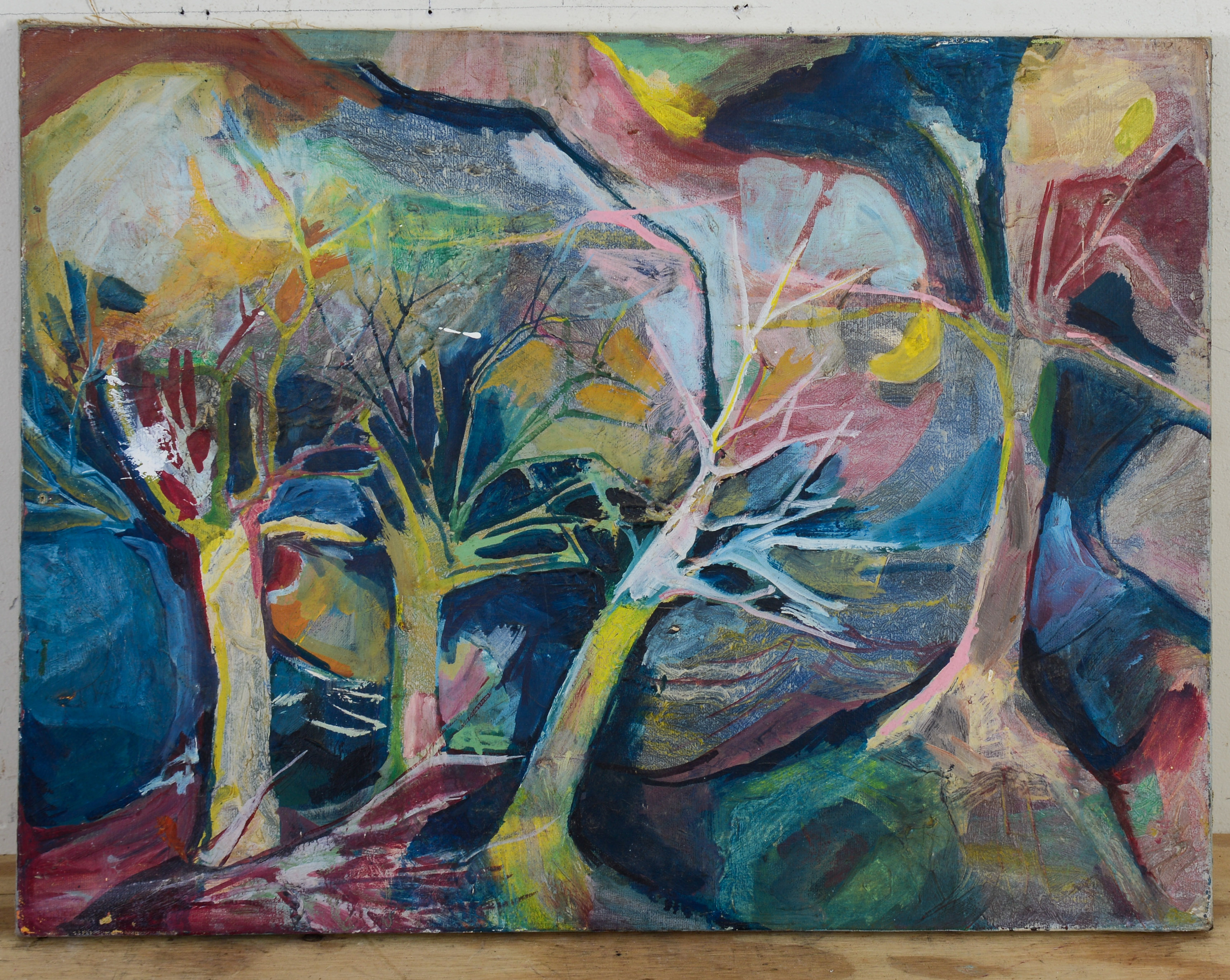 JUDITH WORACEK BARRY MULLEN (B. 1938). TREES.