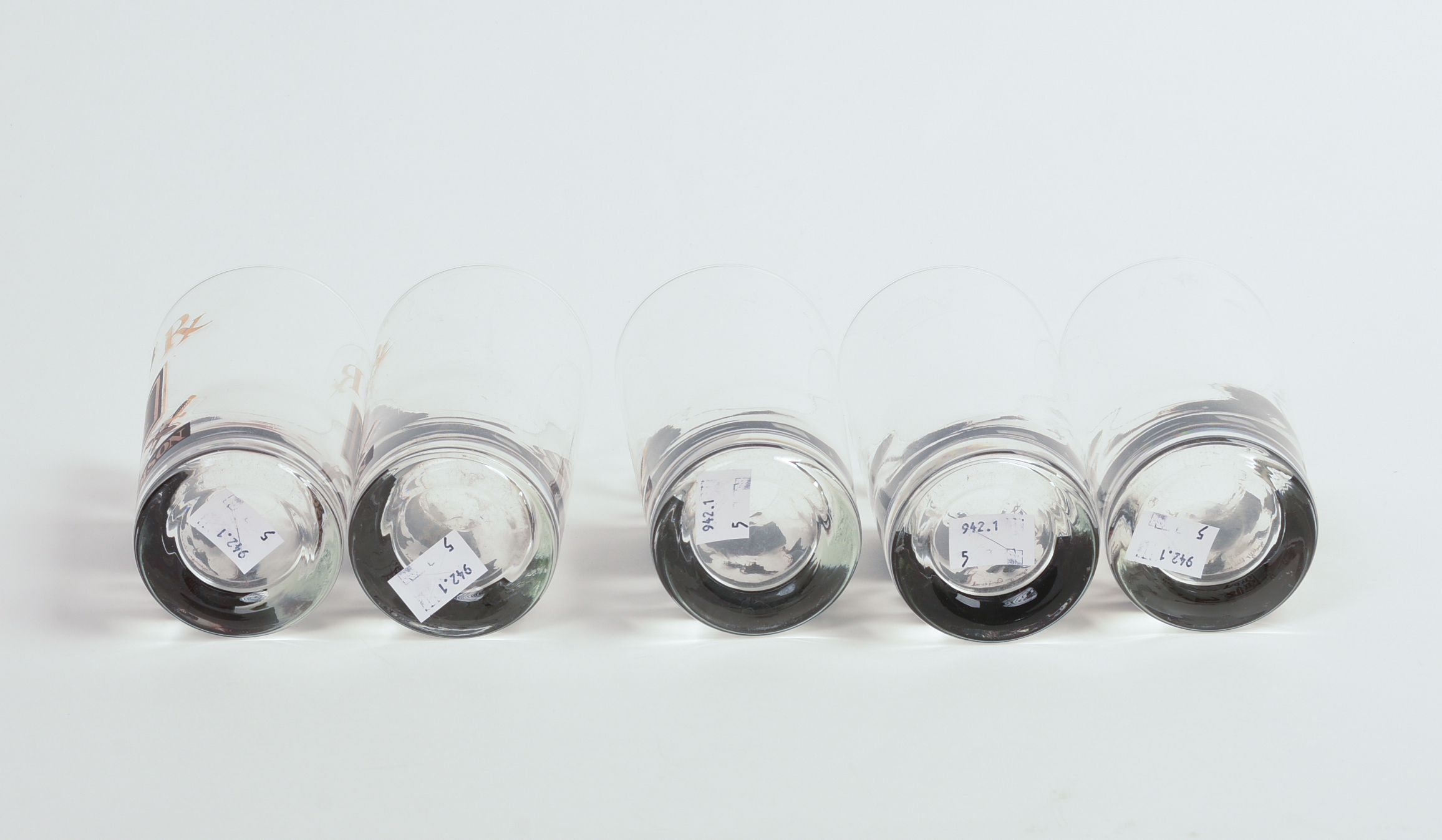 FIVE PICK YOUR POISON GLASSES.