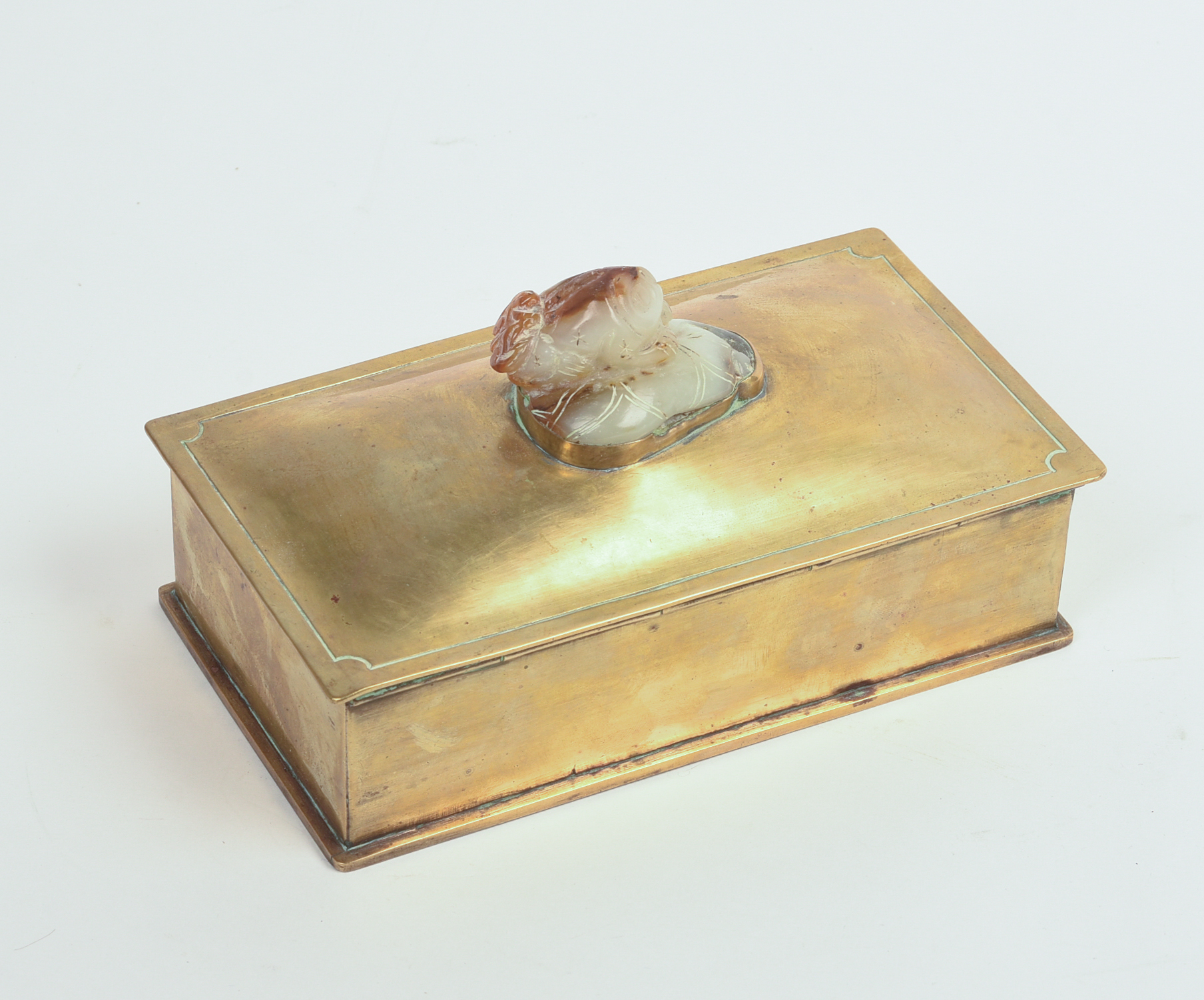 THE POTTER BENTLEY STUDIOS BRASS BOX.