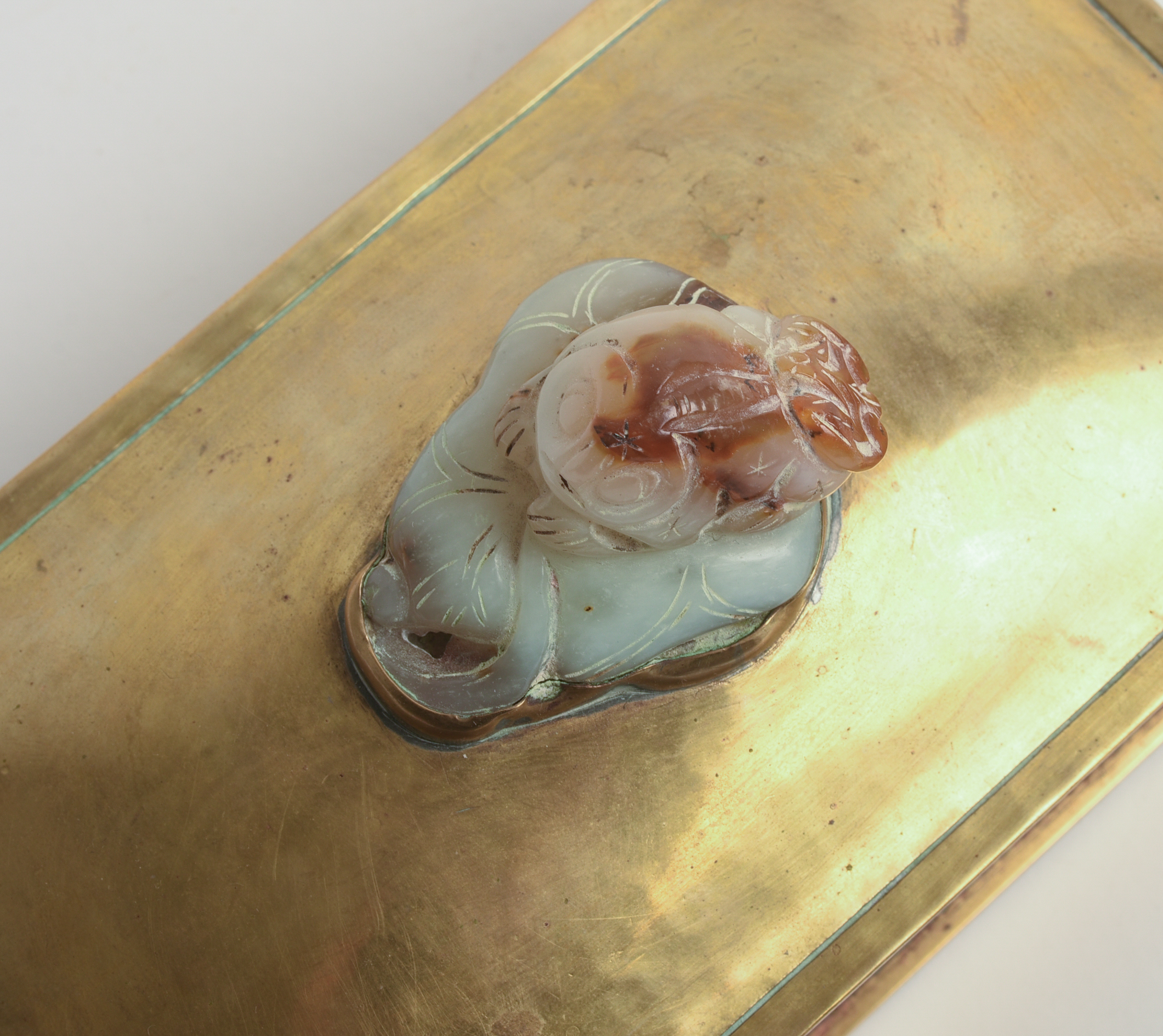 THE POTTER BENTLEY STUDIOS BRASS BOX.
