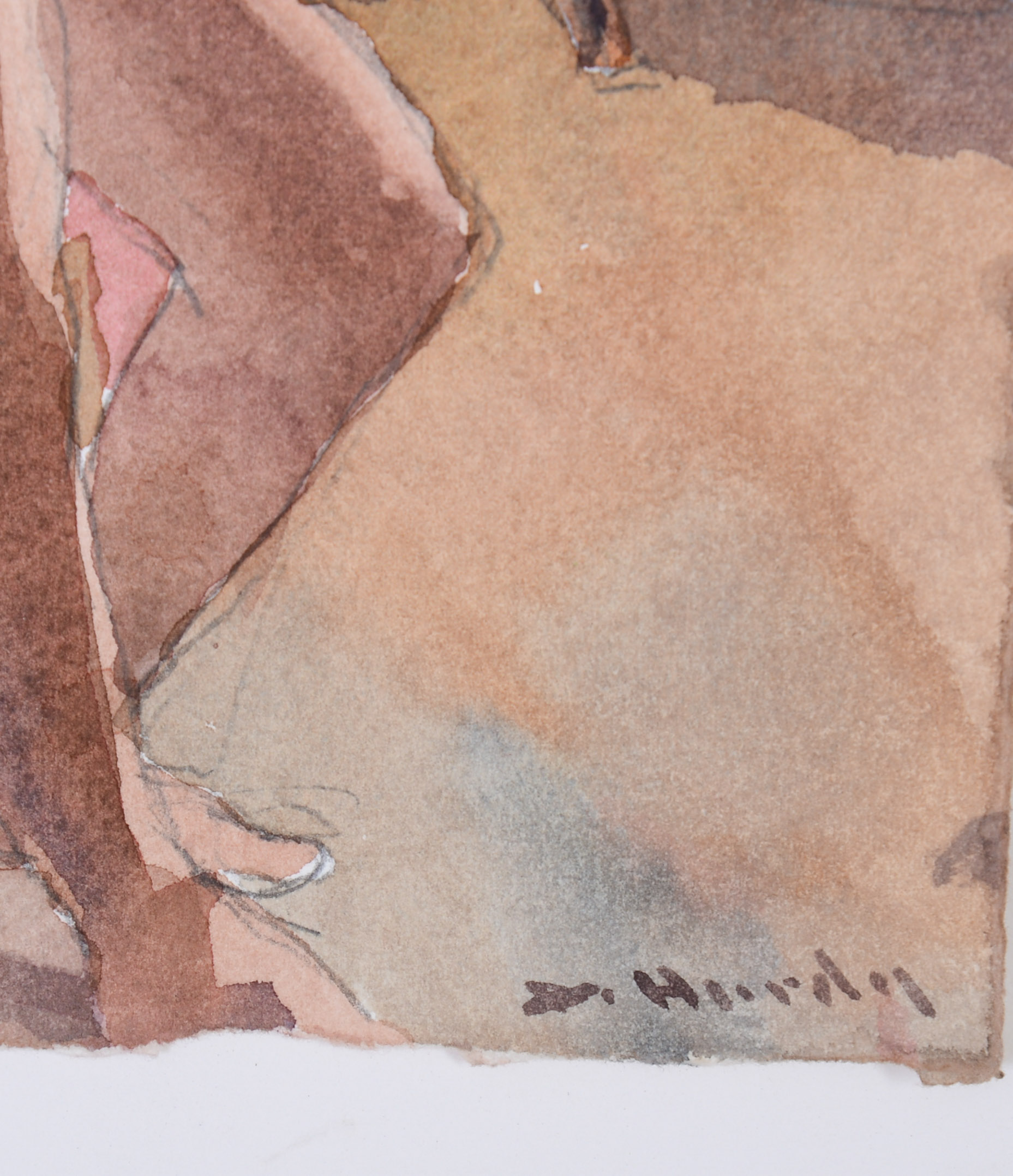 DEWITT HARDY (1940-2017). STANDING NUDE.