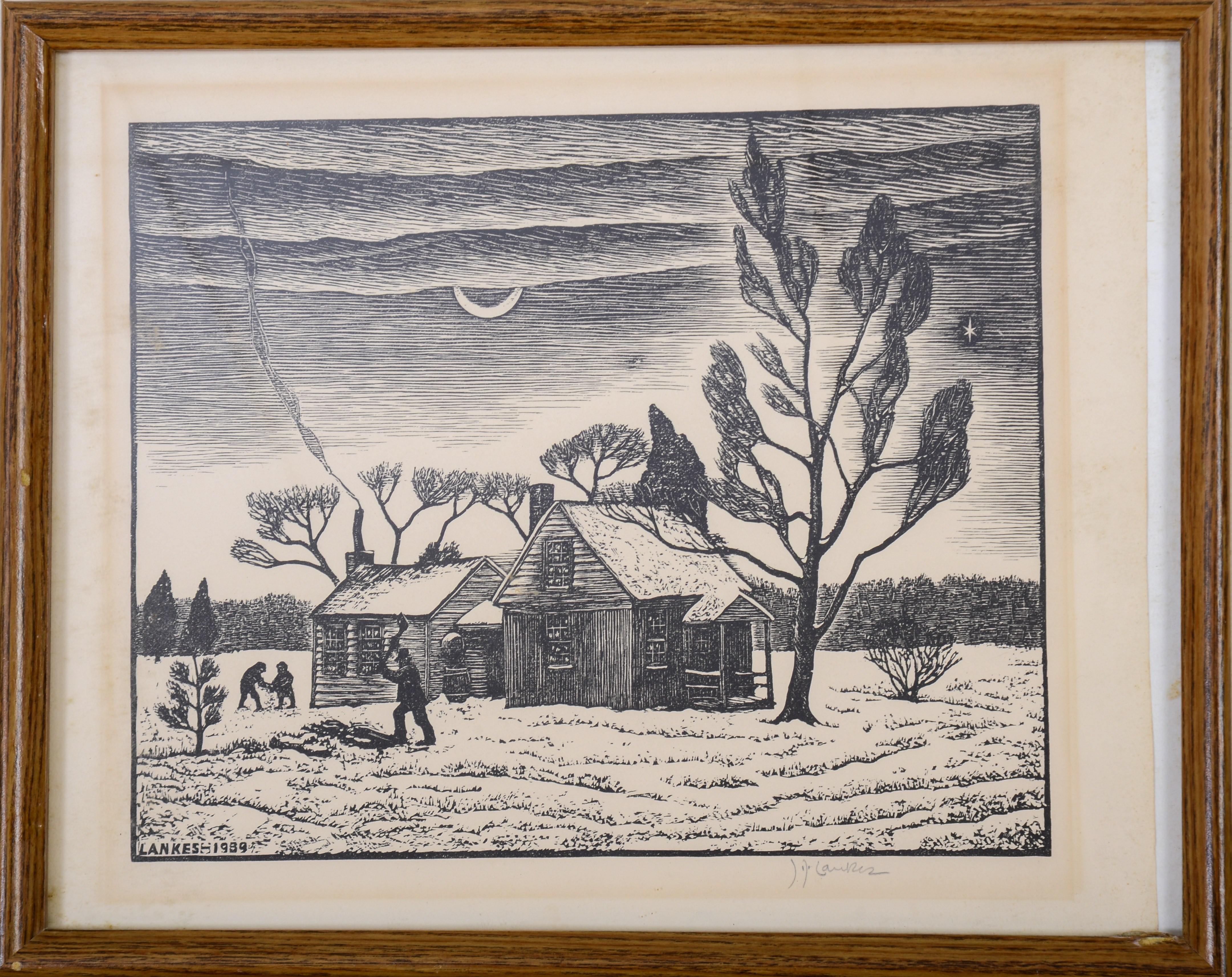 LANKESSI WOODBLOCK PRINT.