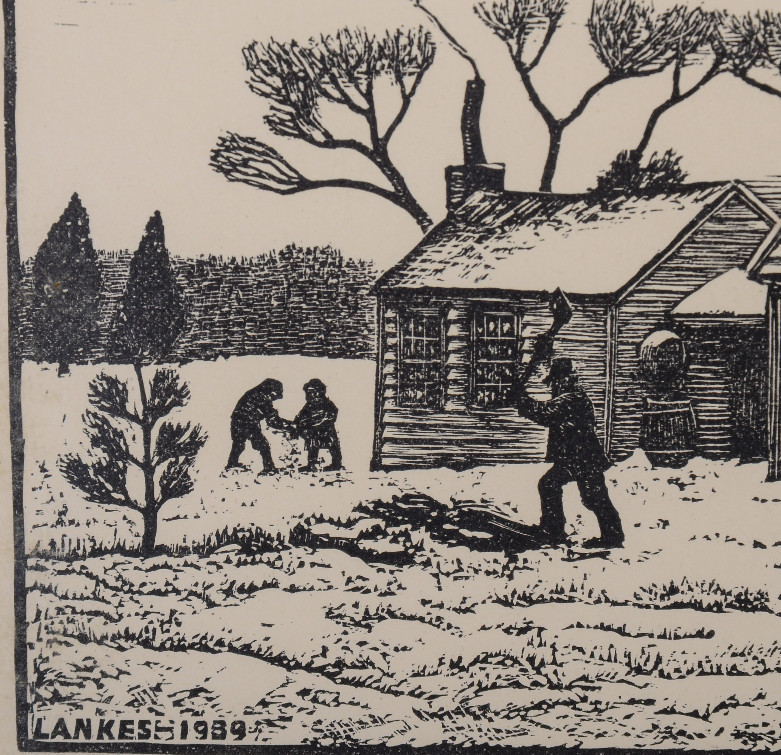 LANKESSI WOODBLOCK PRINT.