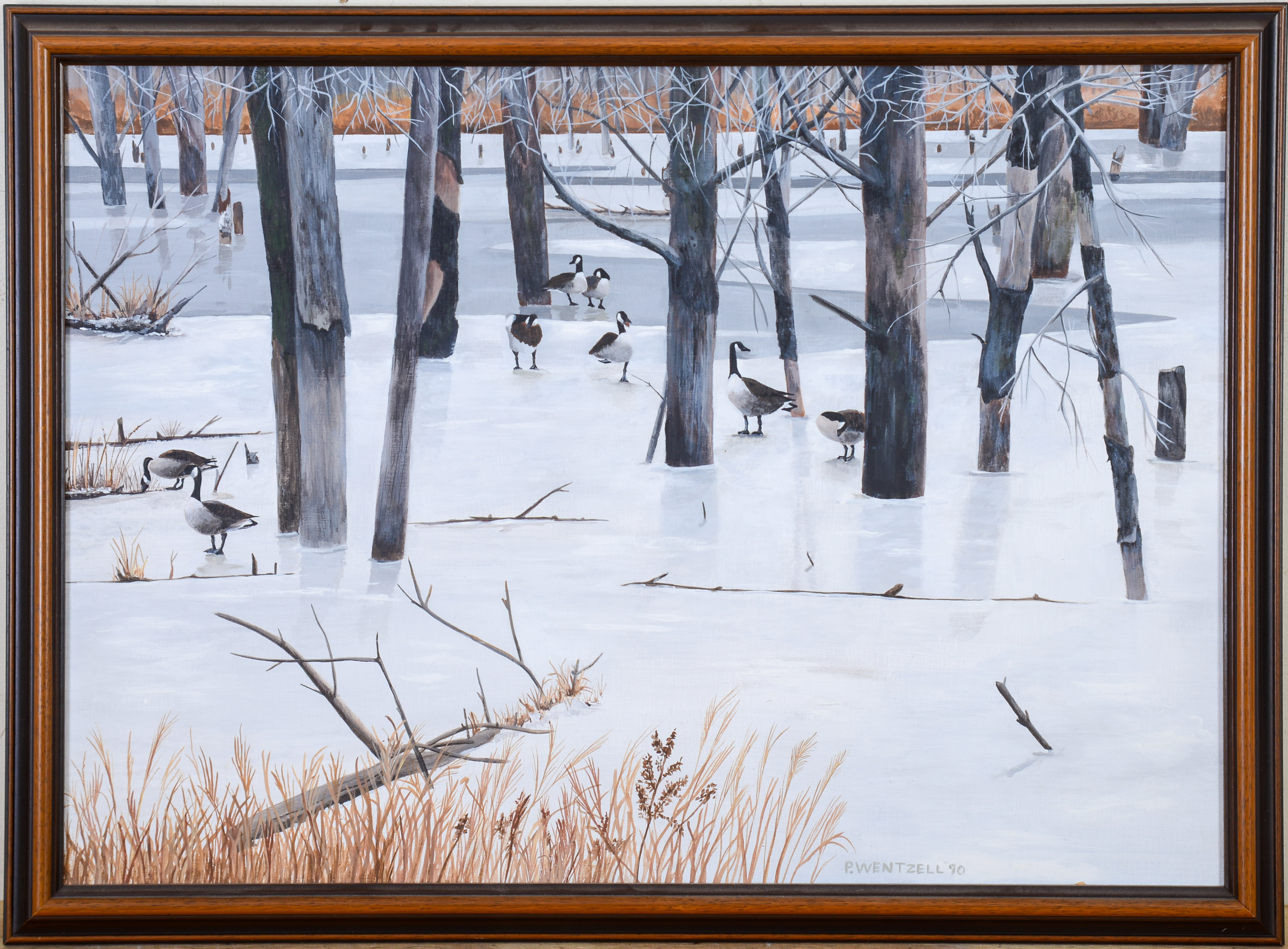 PERLIN WENTZELL. CANADA GEESE.