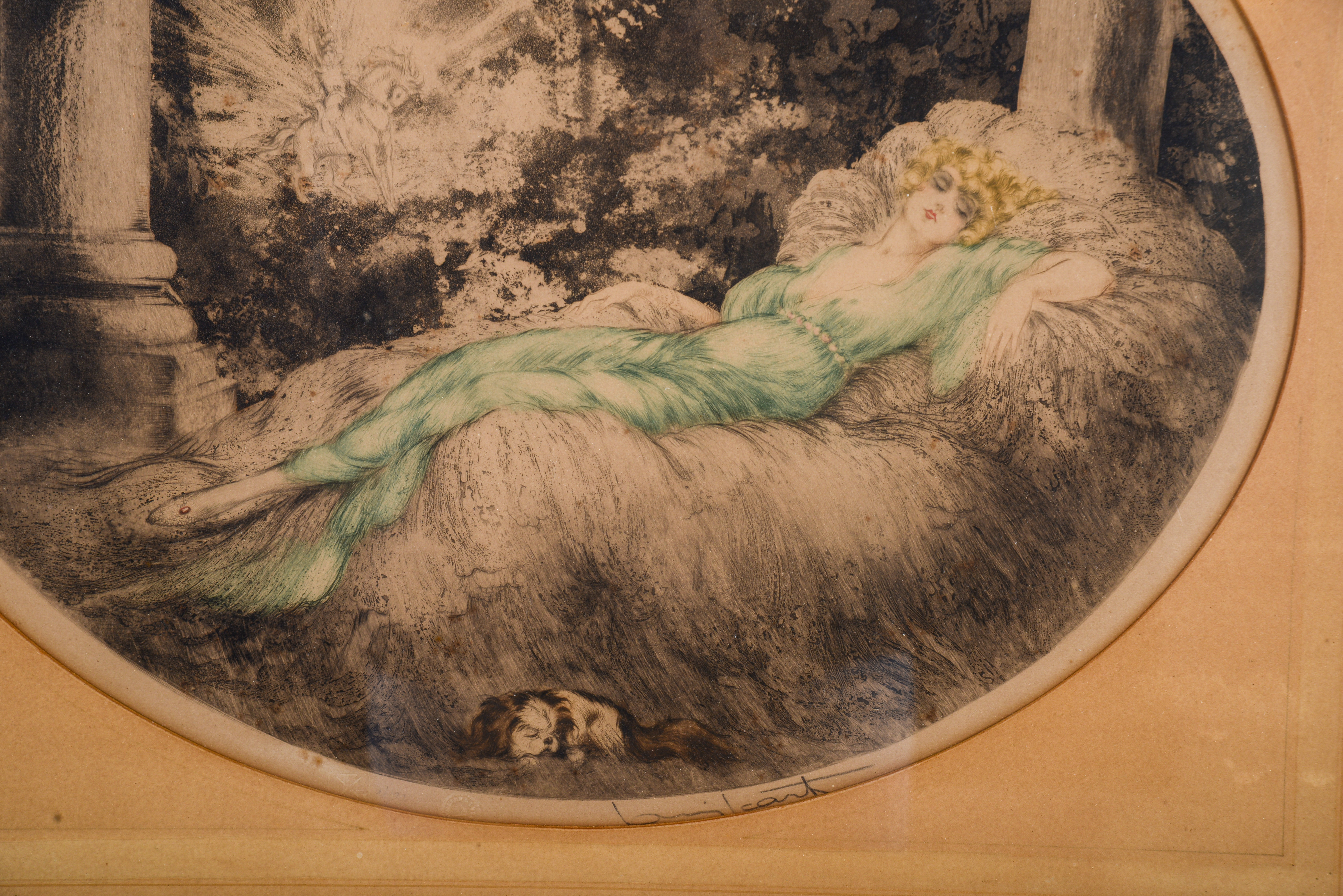 LOUIS ICART ART DECO PRINT.