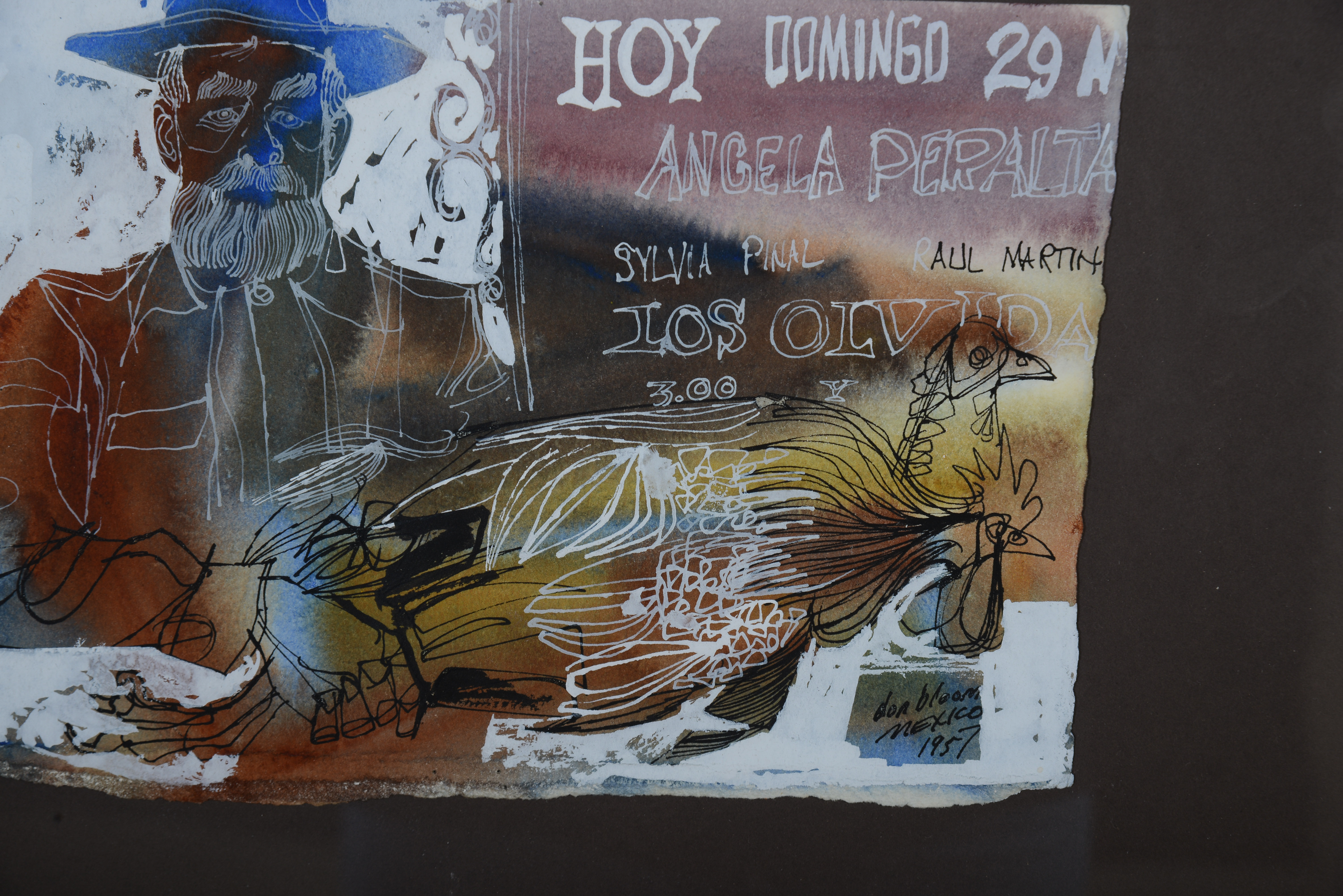 DONALD (DON) STANLEY BLOOM MEXICAN WATERCOLOR.
