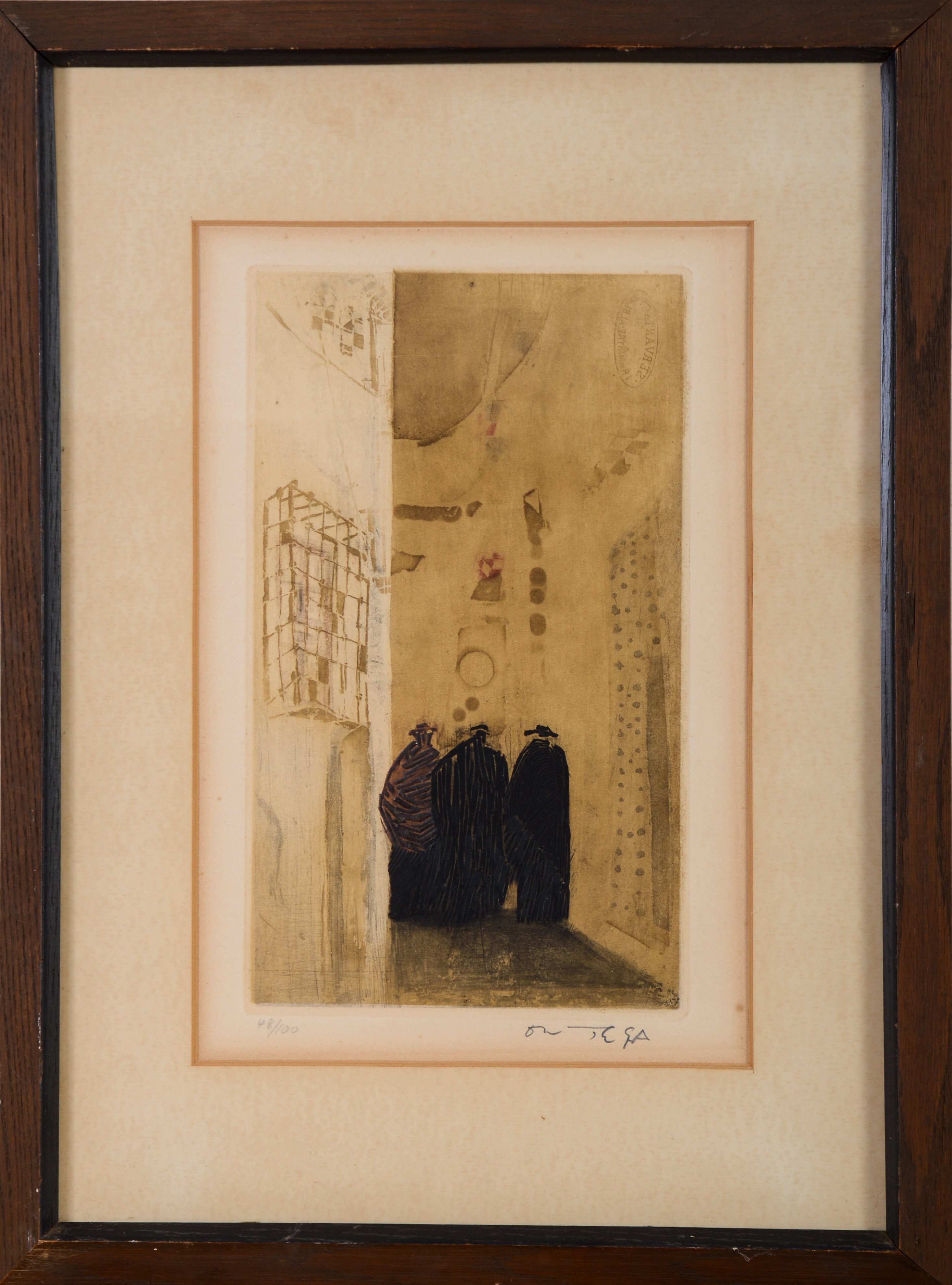 JOSE GARCIA ORTEGA COLOR AQUATINT.