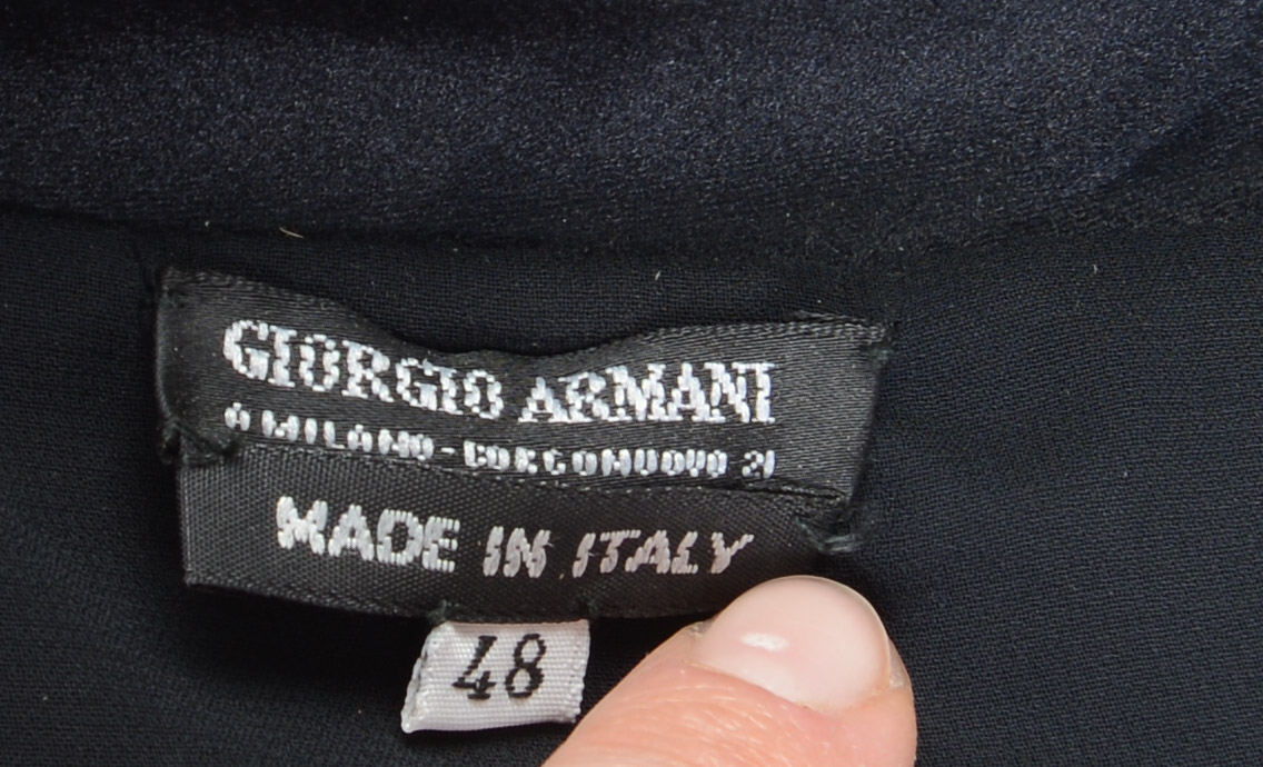 GIORGIO ARMANI BEADED JACKET, SIZE 48.