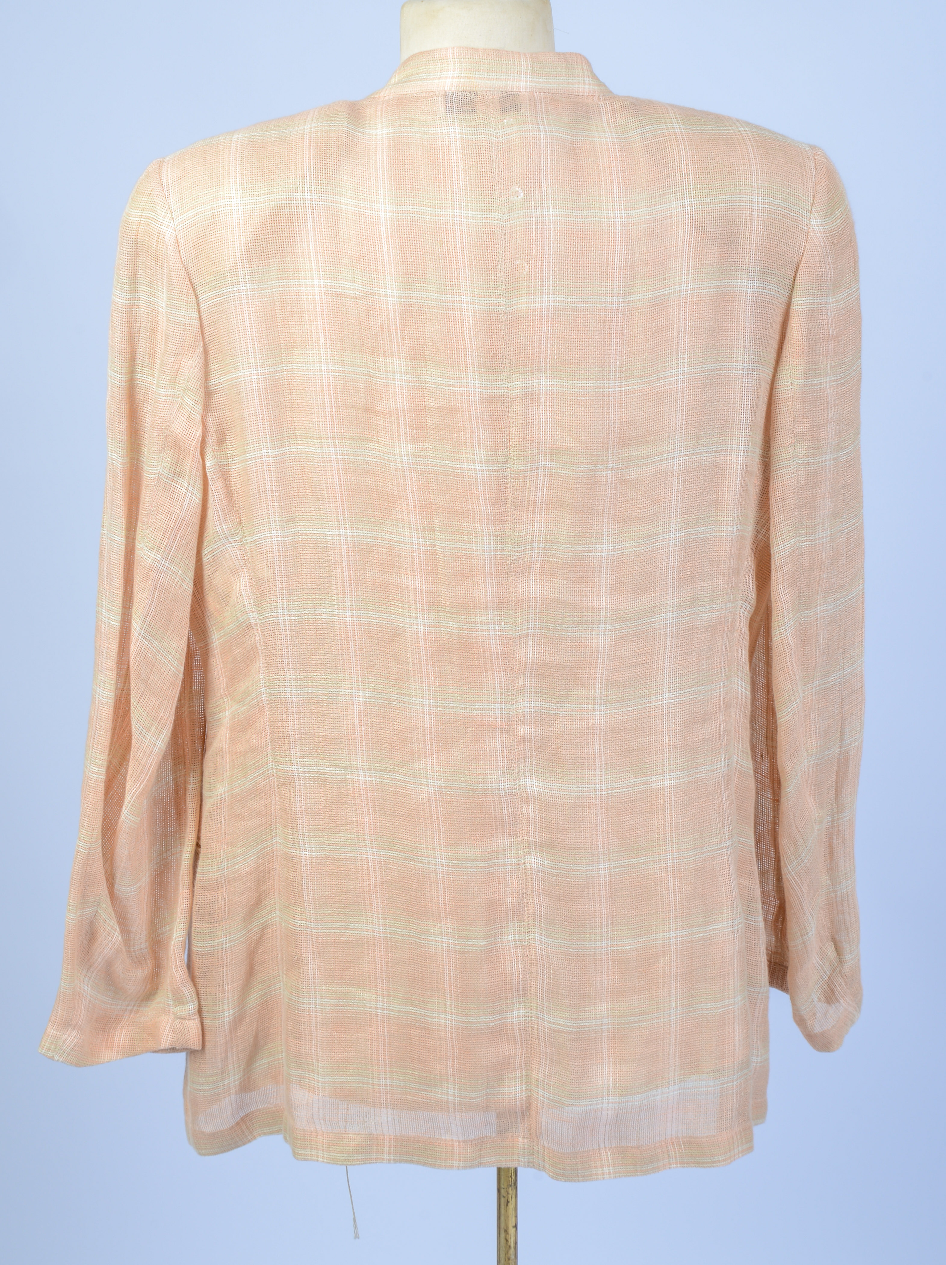 GIORGIO ARMANI JACKET AND BLOUSE, SIZE 46.