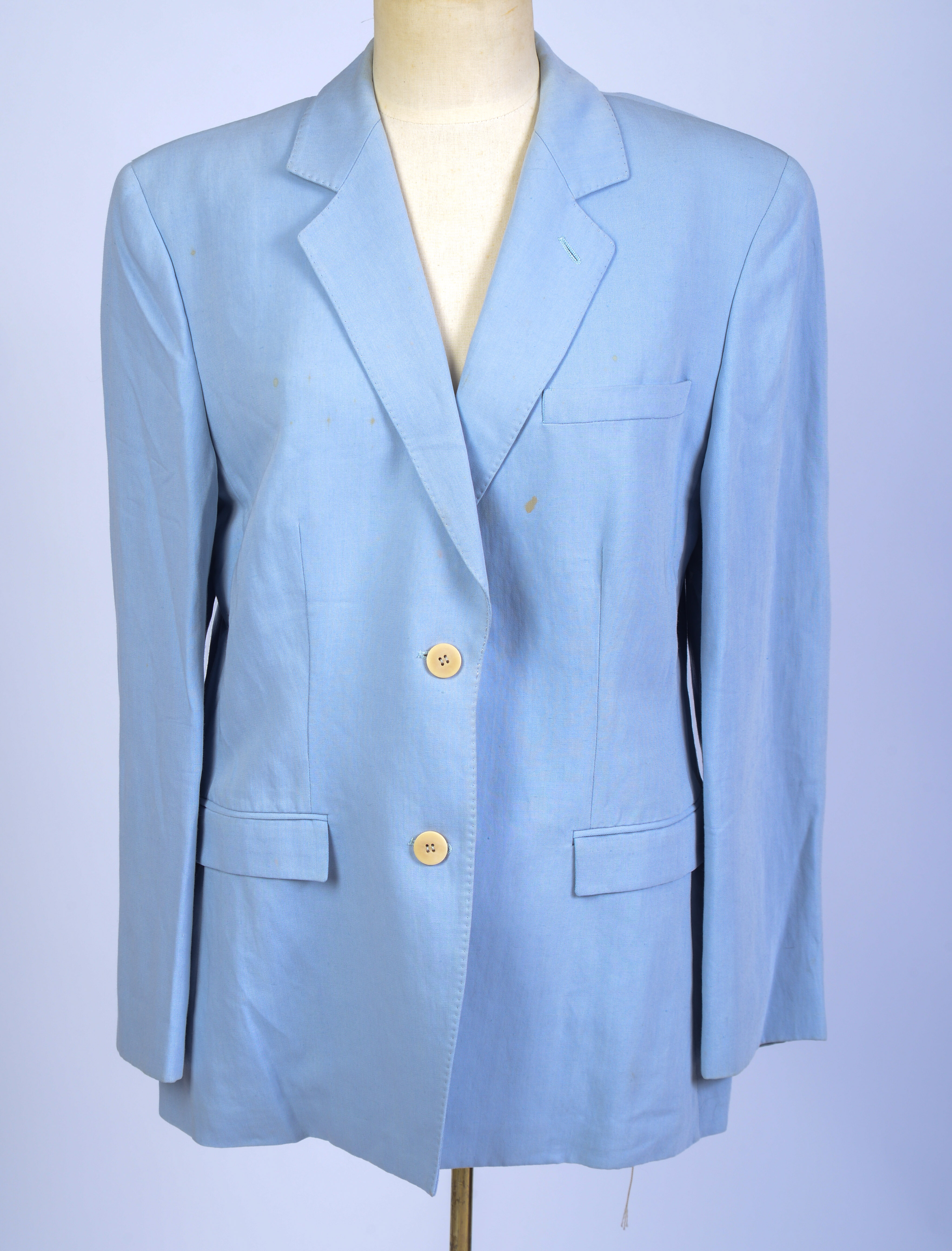 GIORGIO ARMANI BLAZER IN BLUE, SIZE 48.
