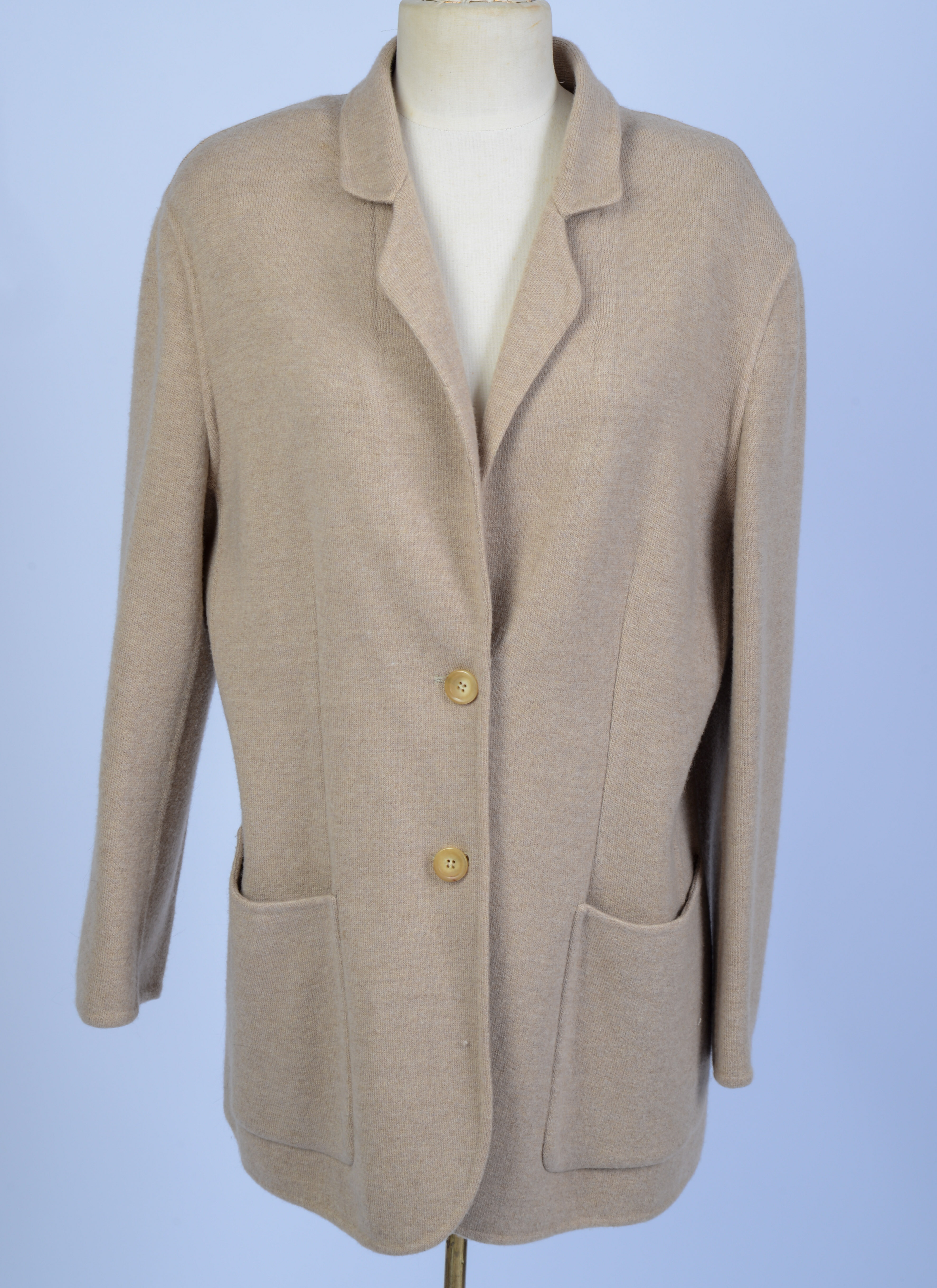 GIORGIO ARMANI WOOL BLAZER, SIZE 46.