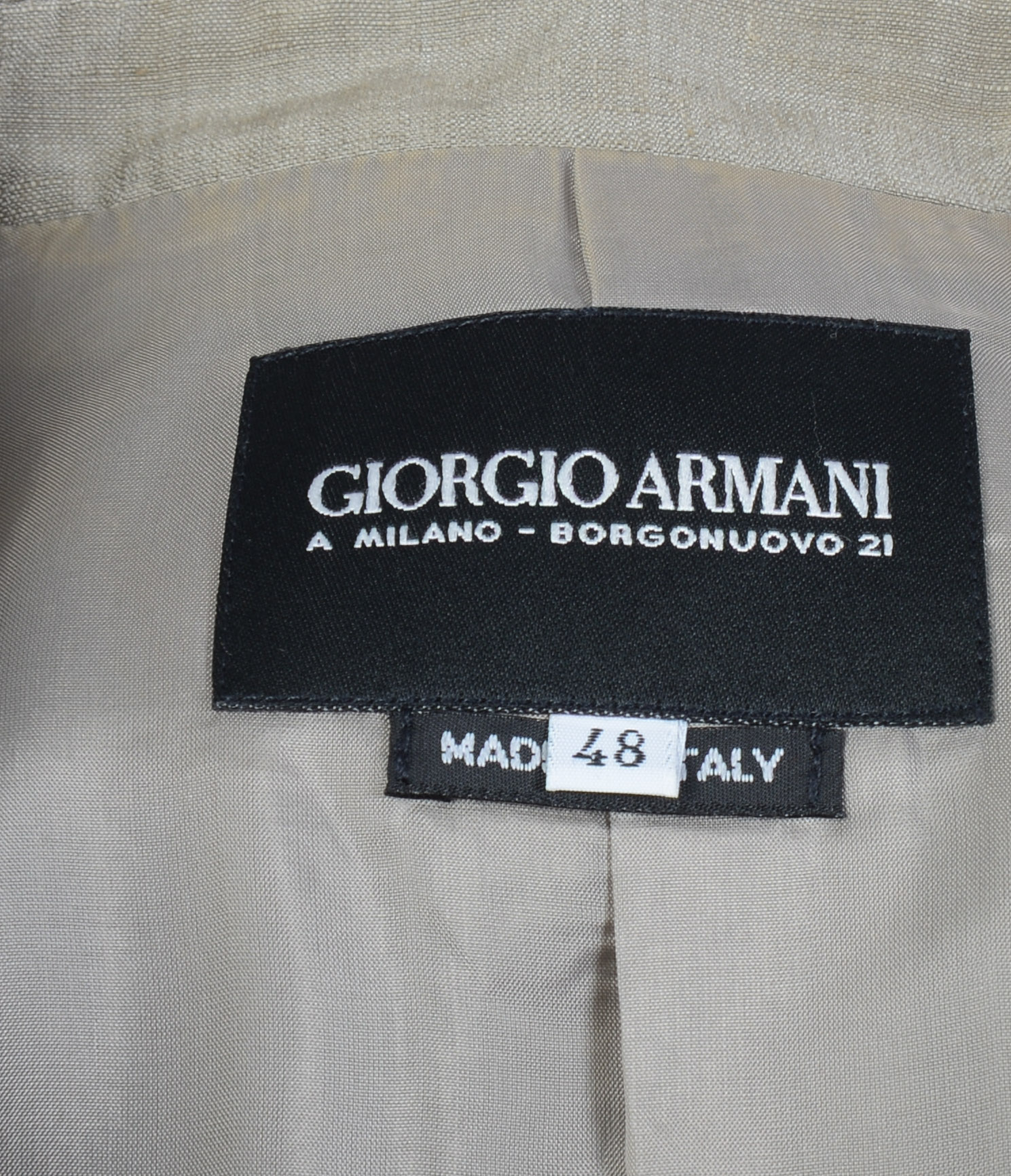 GIORGIO ARMANI JACKET, SIZE 48.