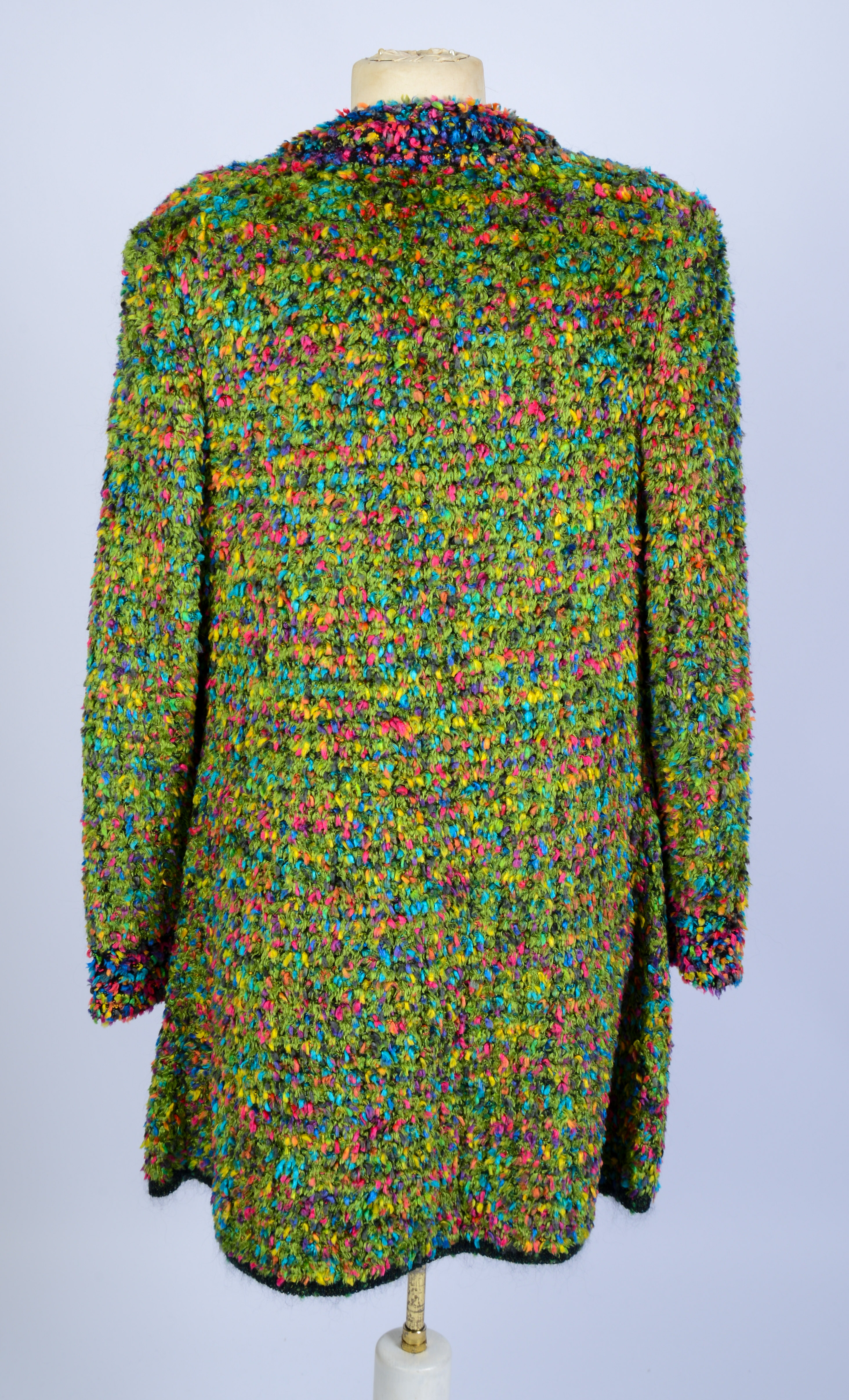 CHANEL BOUTIQUE MULTI COLORED JACKET, SIZE 44.