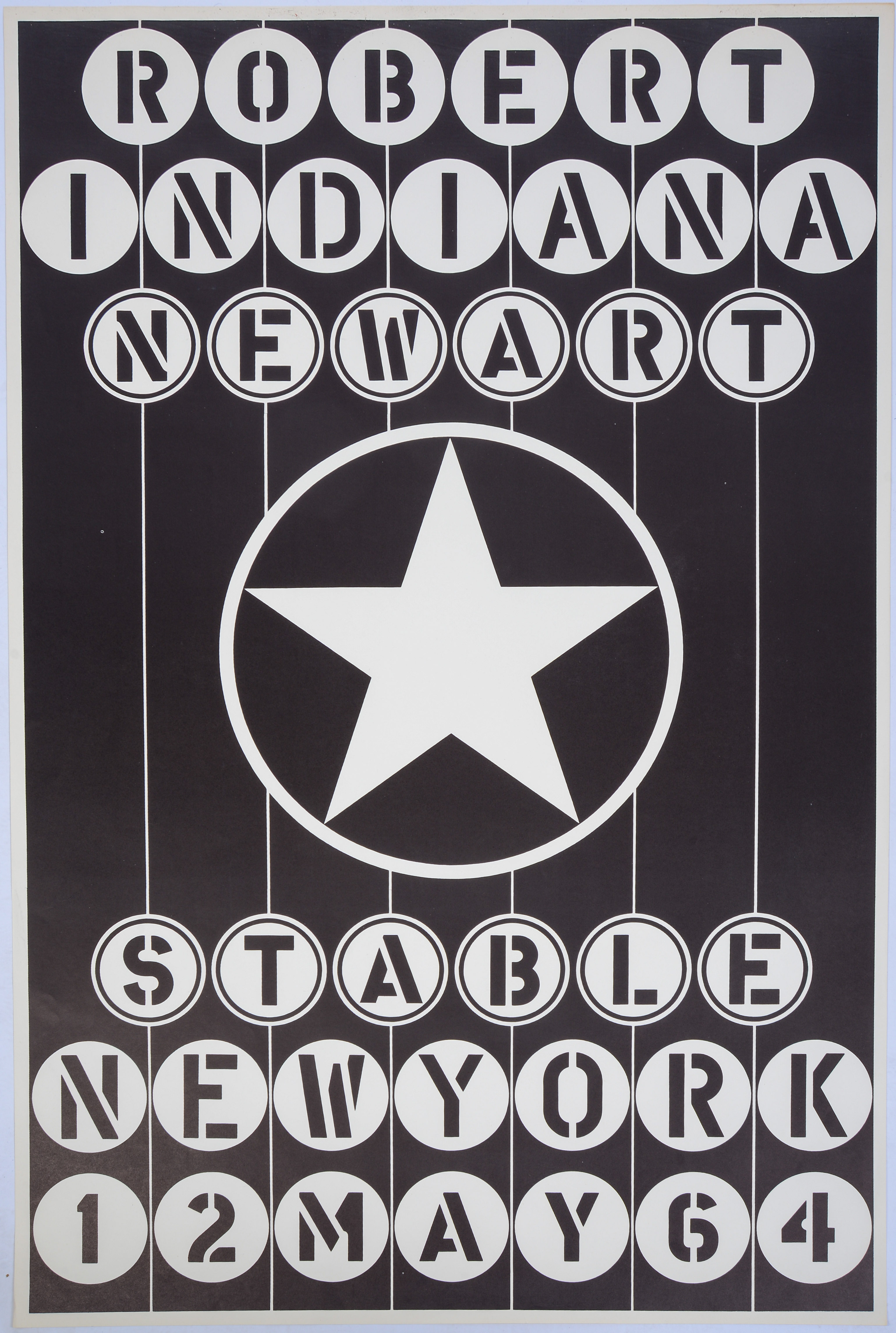 ROBERT INDIANA EXHIBIT POSTER.