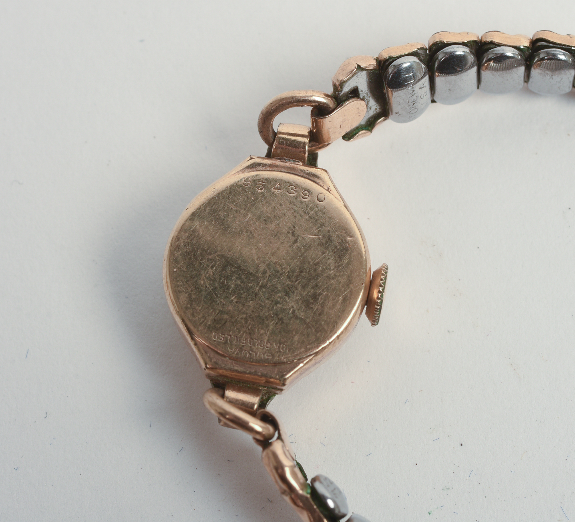 THREE ROLLED GOLD LADIES WATCHES.