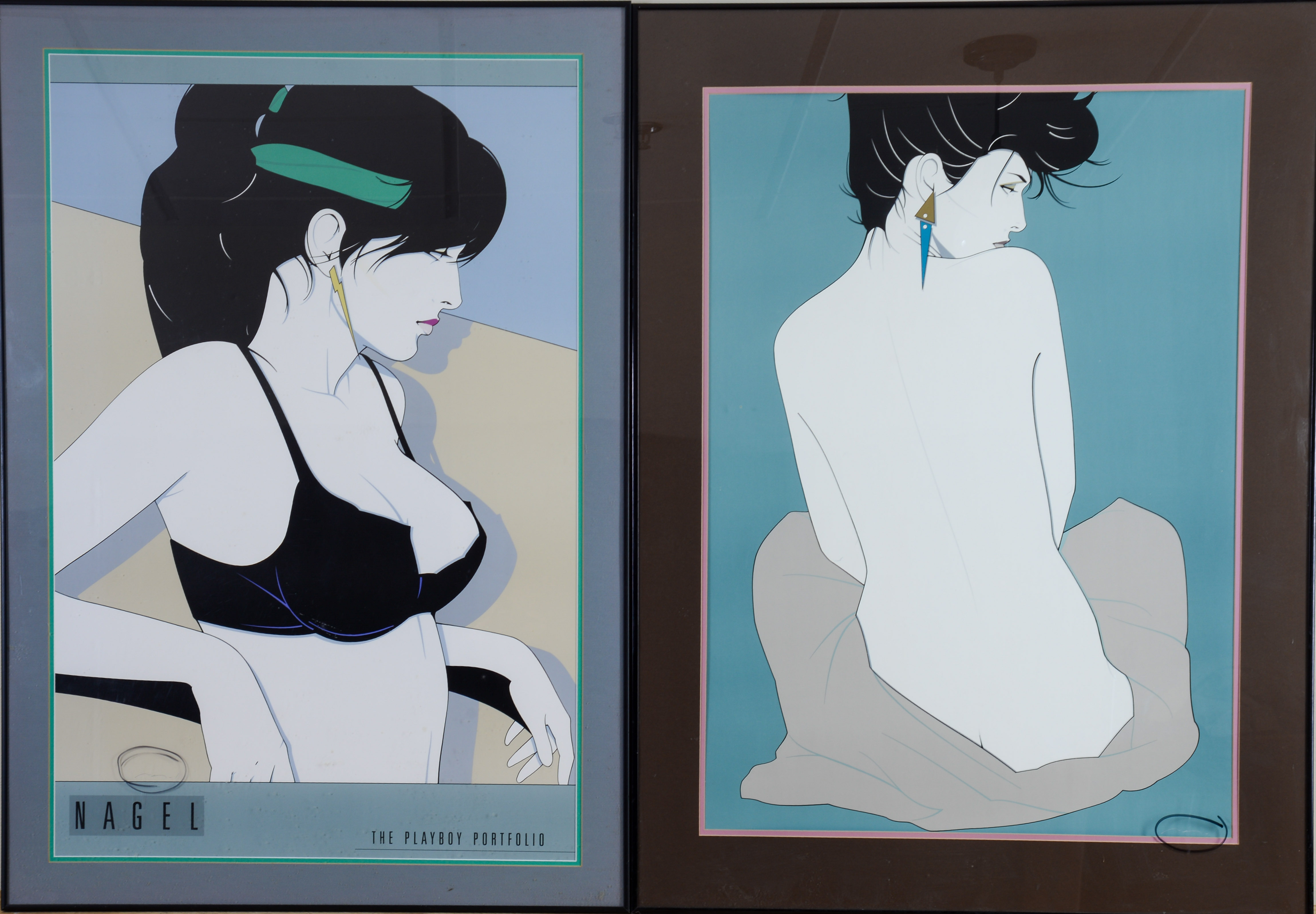 TWO PATRICK NAGEL POSTERS.