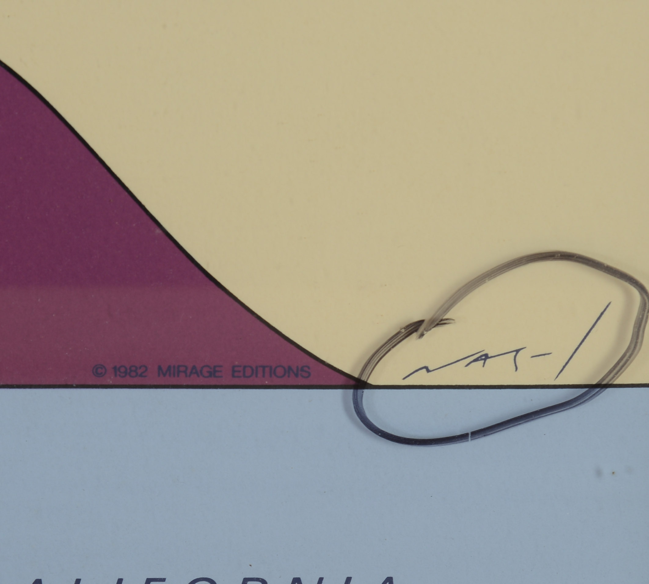 TWO SIGNED PATRICK NAGEL POSTERS.