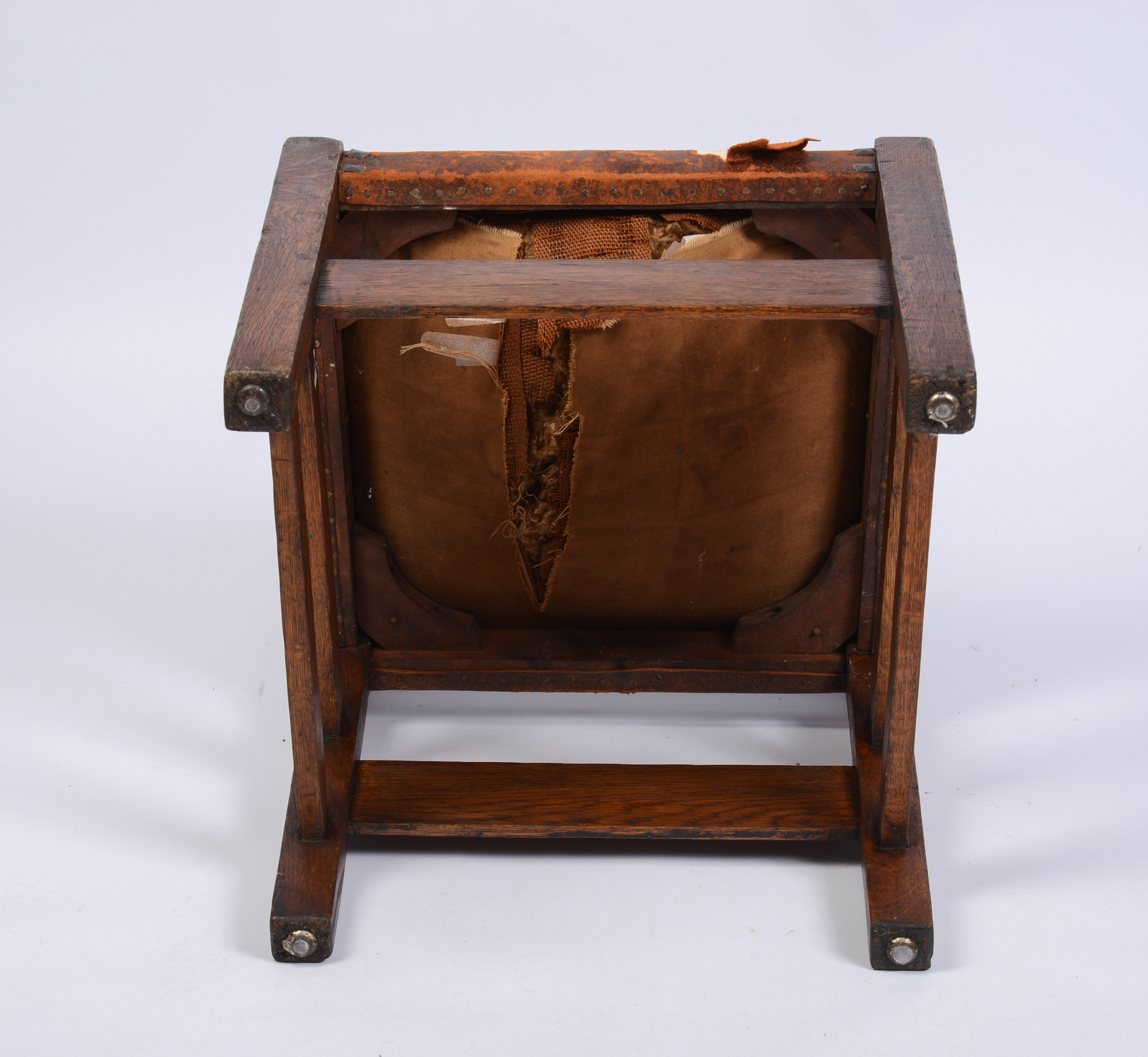 GUSTAV STICKLEY V-BACK SIDE CHAIR.