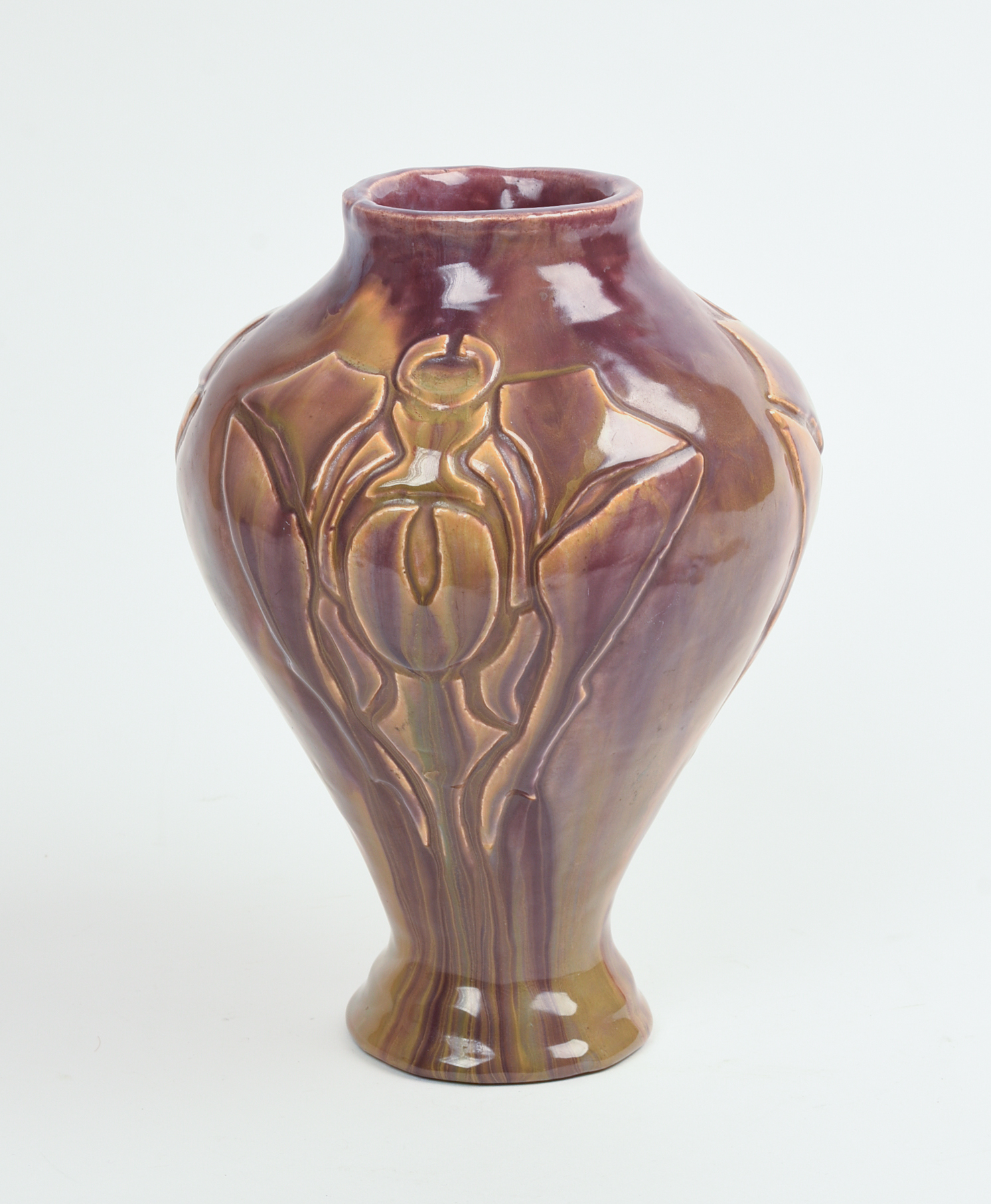 UNKNOWN ART POTTERY VASE, ARTS AND CRAFTS