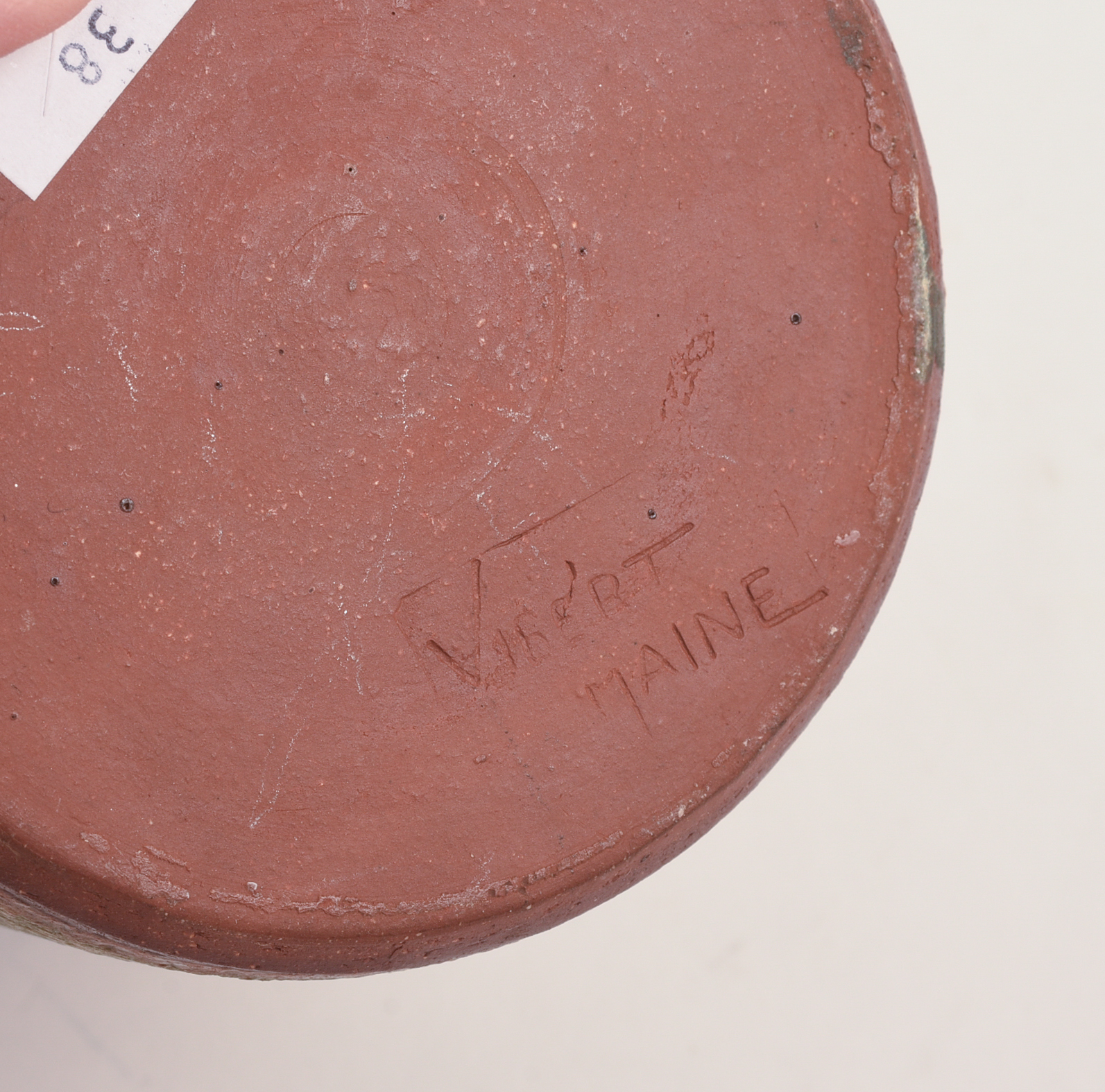 DENIS VIBERT GLAZED POTTERY VASE