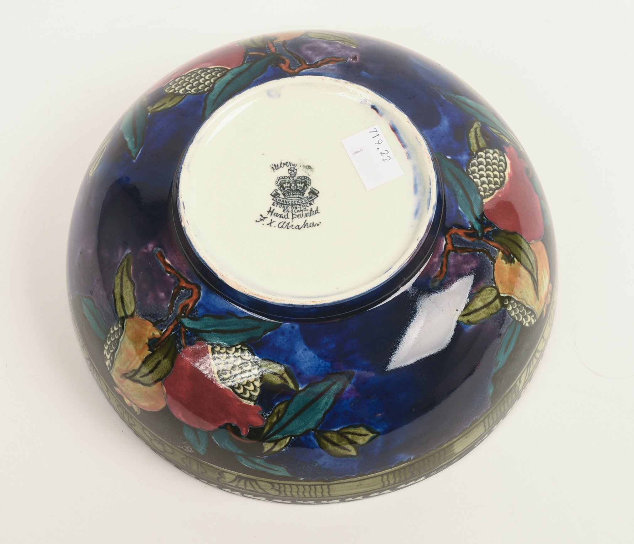 F.X. ABRAHAM FOR S. HANCOCK TITIAN WARE BOWL.
