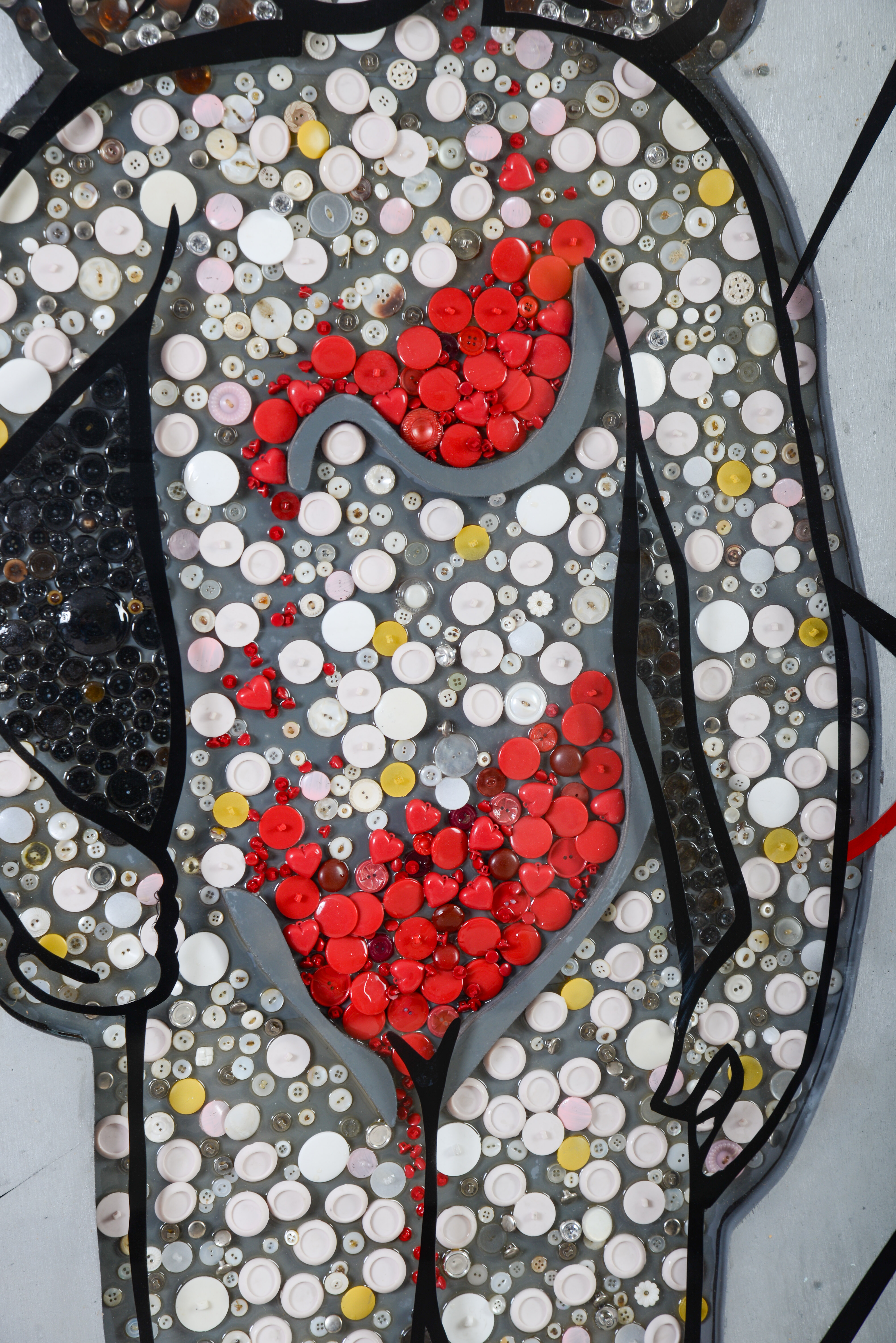 LARGE SCALE ARTWORK: BUTTON GIRL.