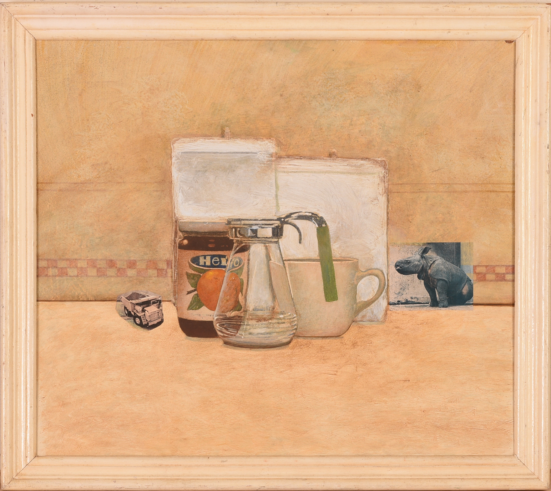STILL LIFE WITH SYRUP PITCHER.